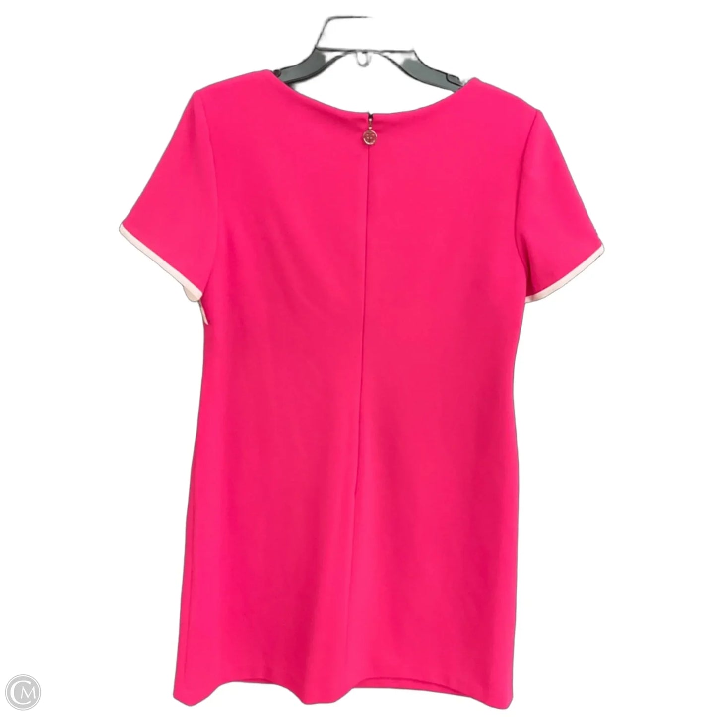 Dress Casual Midi By Tommy Hilfiger In Pink & White, Size: L