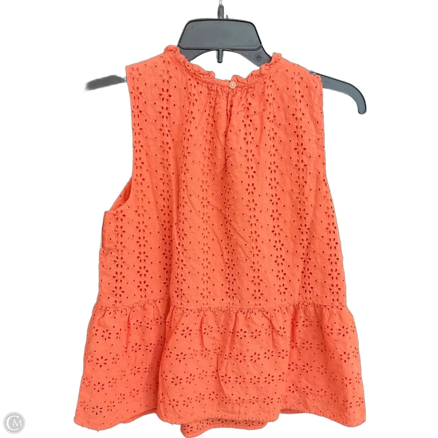 Top Sleeveless By Loft In Orange, Size: M