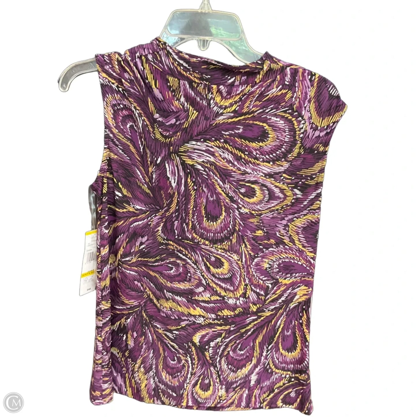 Top Sleeveless By Black Label In Purple, Size: M