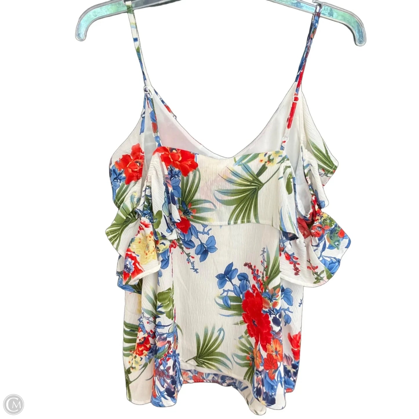 Top Short Sleeve By L Love In Floral Print, Size: L