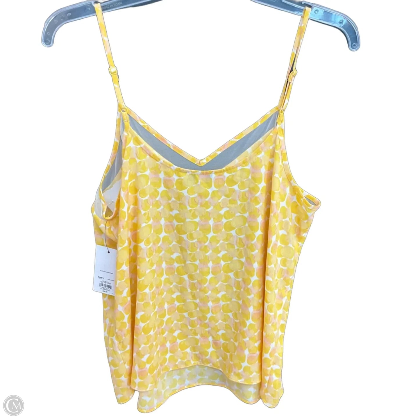 Top Sleeveless By Nine West In Yellow, Size: L