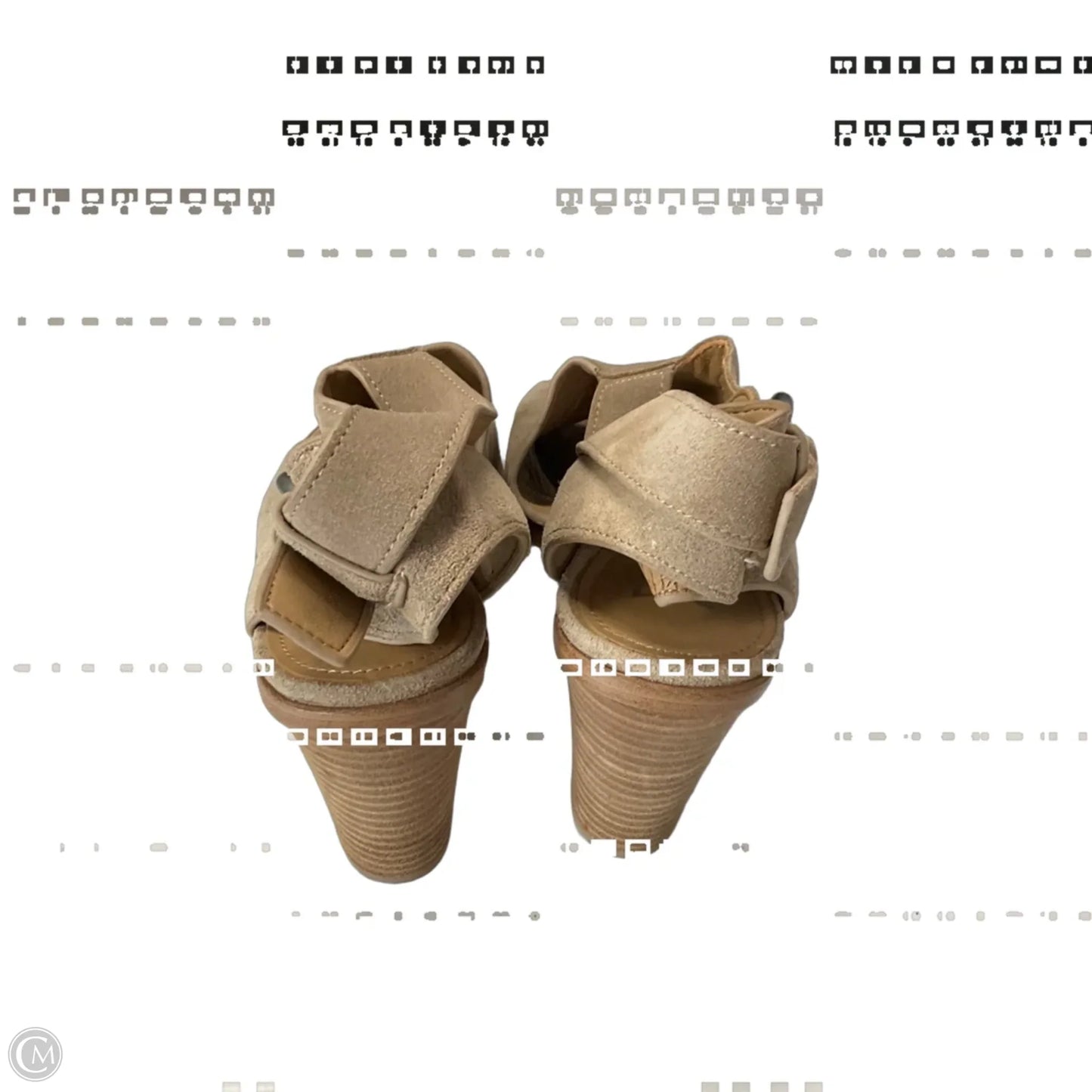 Sandals Heels Block By Mark Fisher In Brown, Size: 6.5