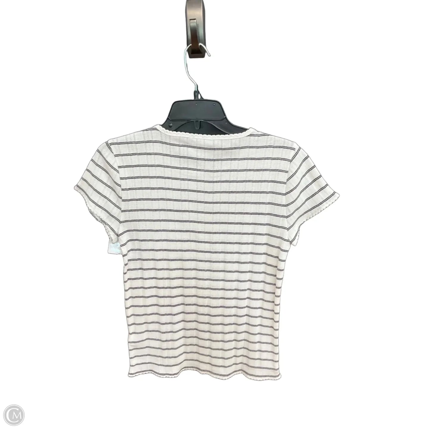 Top Short Sleeve By J. Crew In Striped Pattern, Size: L