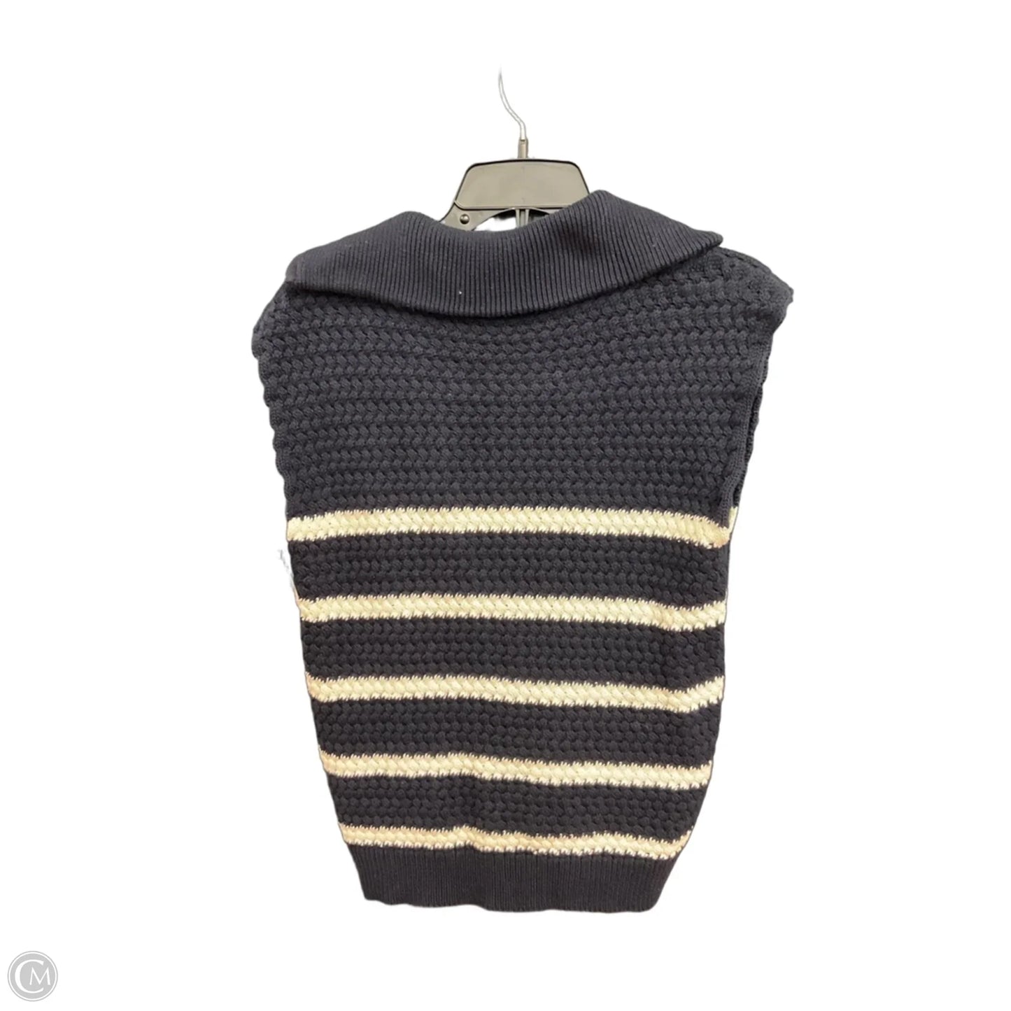 Sweater Short Sleeve By John + Jenn In Navy, Size: S