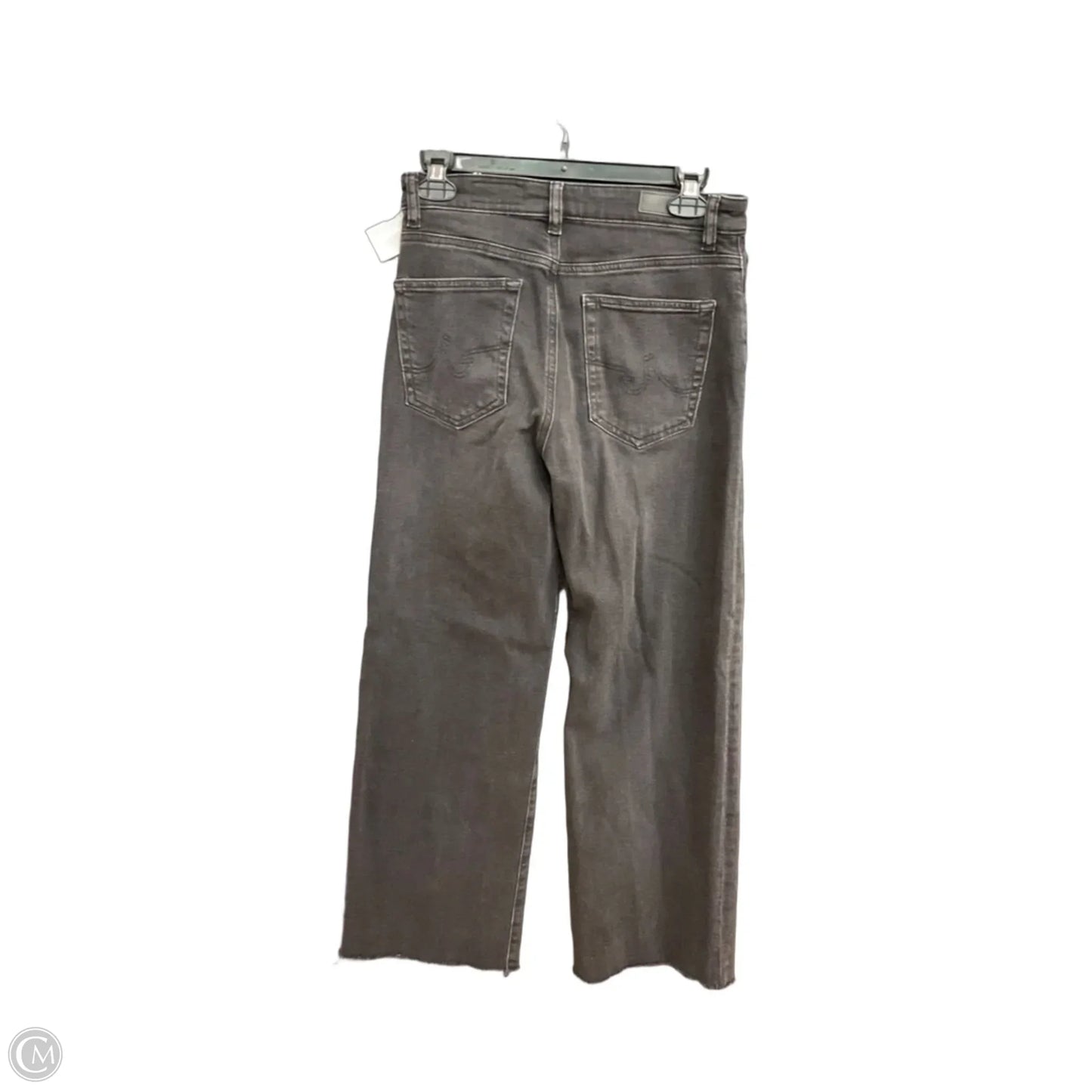 Jeans Wide Leg By Adriano Goldschmied In Black Denim, Size: 2