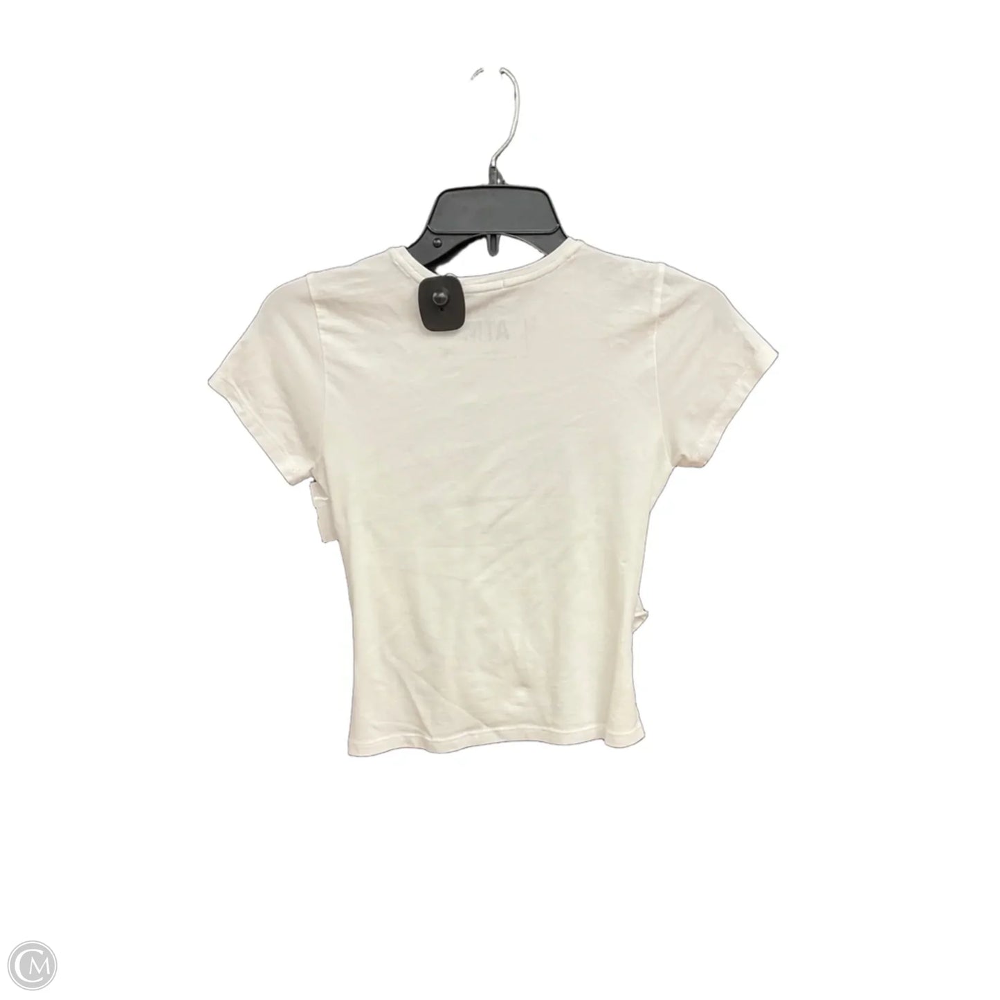 Top Short Sleeve By Atm In White, Size: S