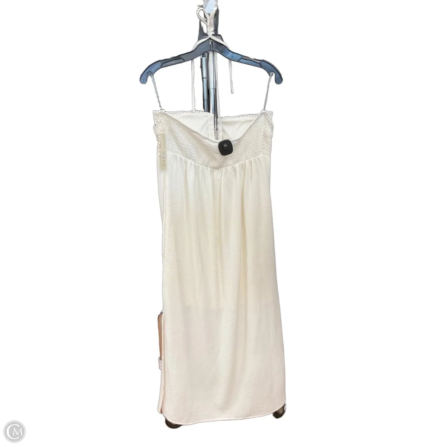 Dress Casual Maxi By No Boundaries In Cream, Size: L