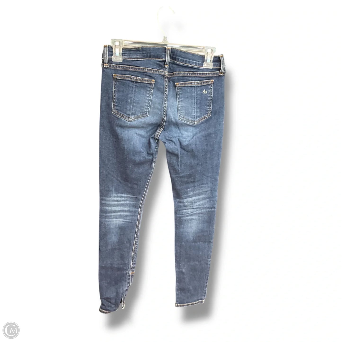 Jeans Skinny By Rag And Bone In Blue Denim, Size: 4
