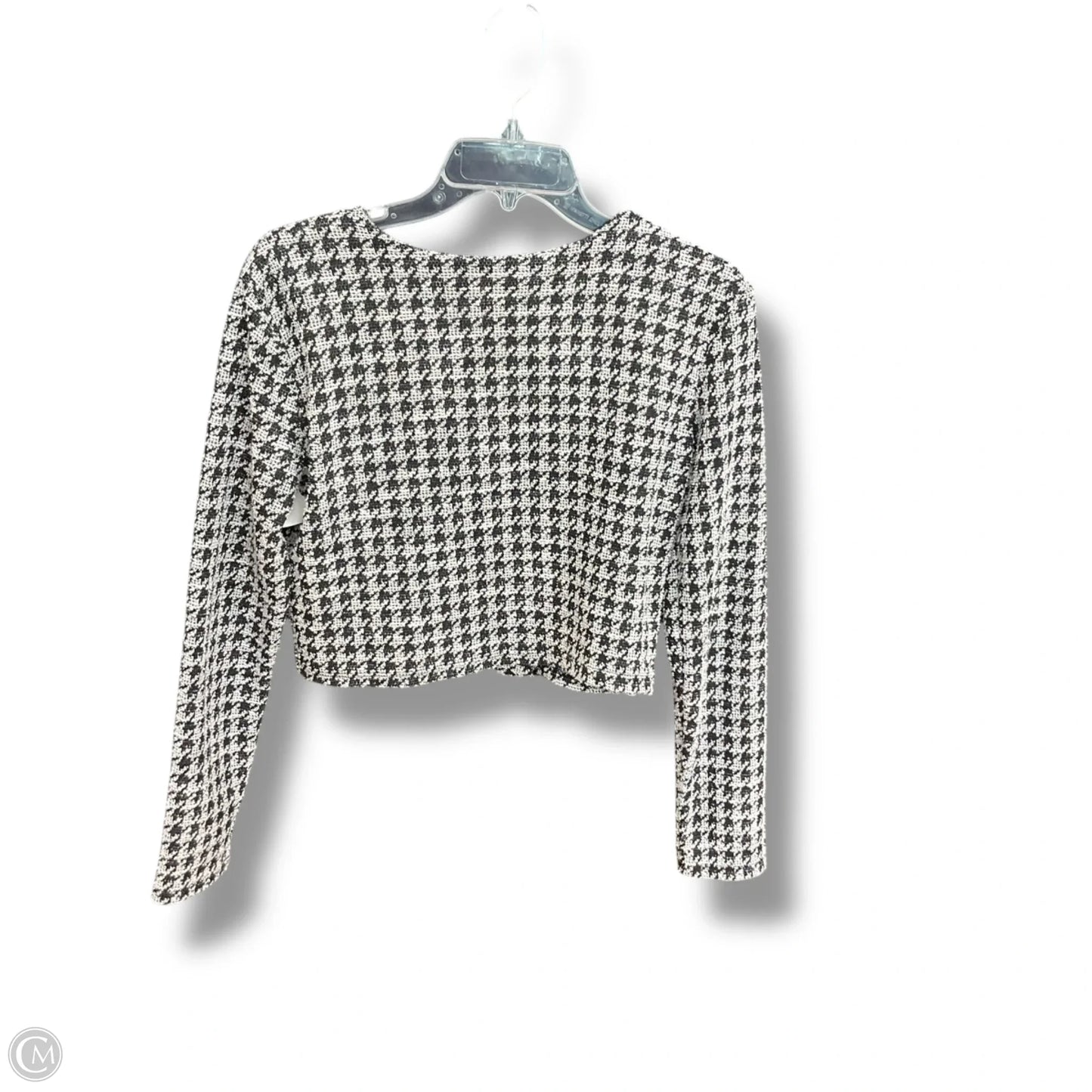 Blazer By Zara In Black & White, Size: L