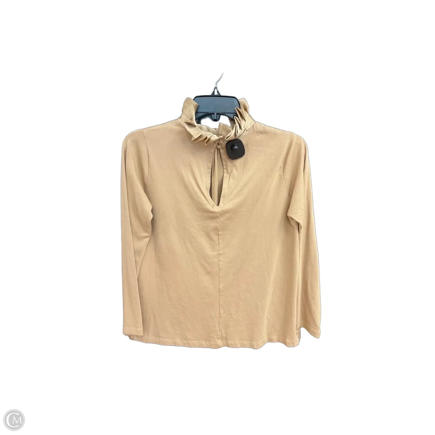 Top Long Sleeve By Banana Republic In Tan, Size: Xs