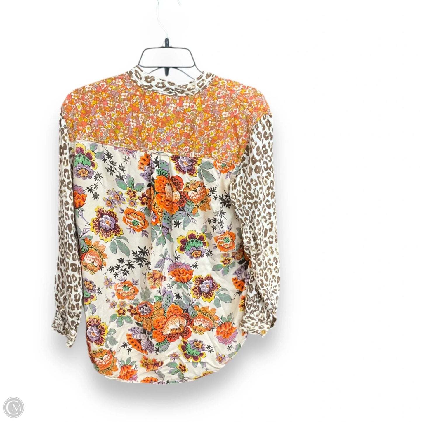 Blouse Long Sleeve By Pilcro In Animal Print, Size: Xs