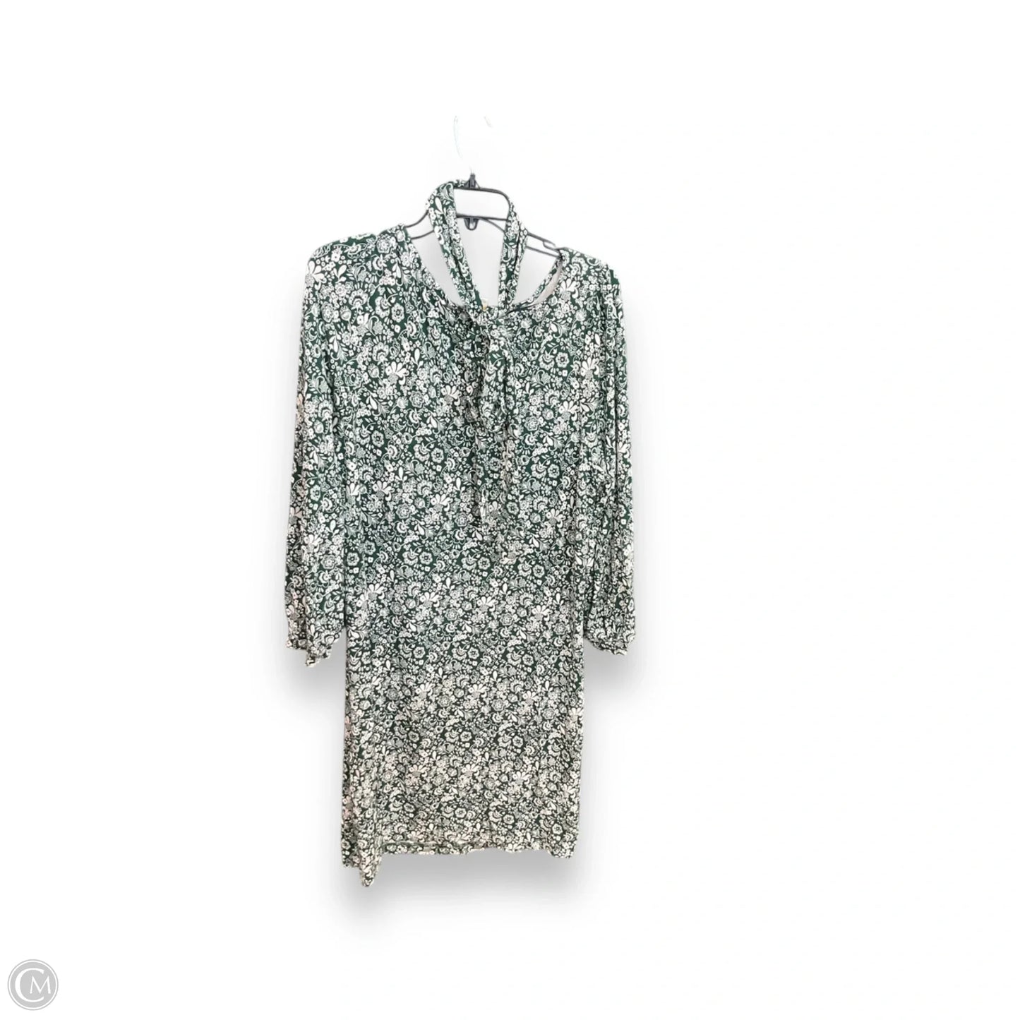 Dress Casual Midi By Boden In Green & White, Size: 1x