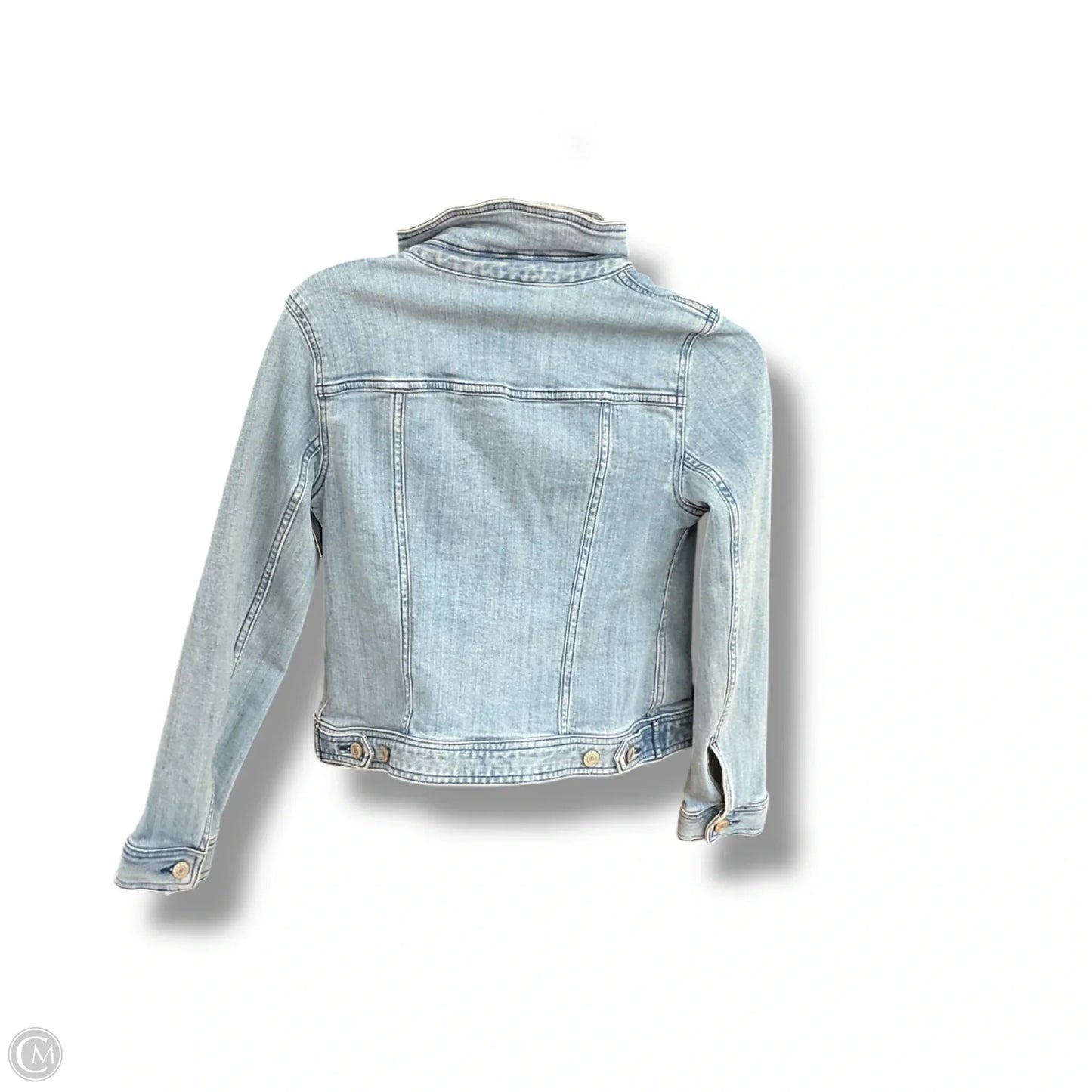 Jacket Denim By Talbots In Blue Denim, Size: Sp