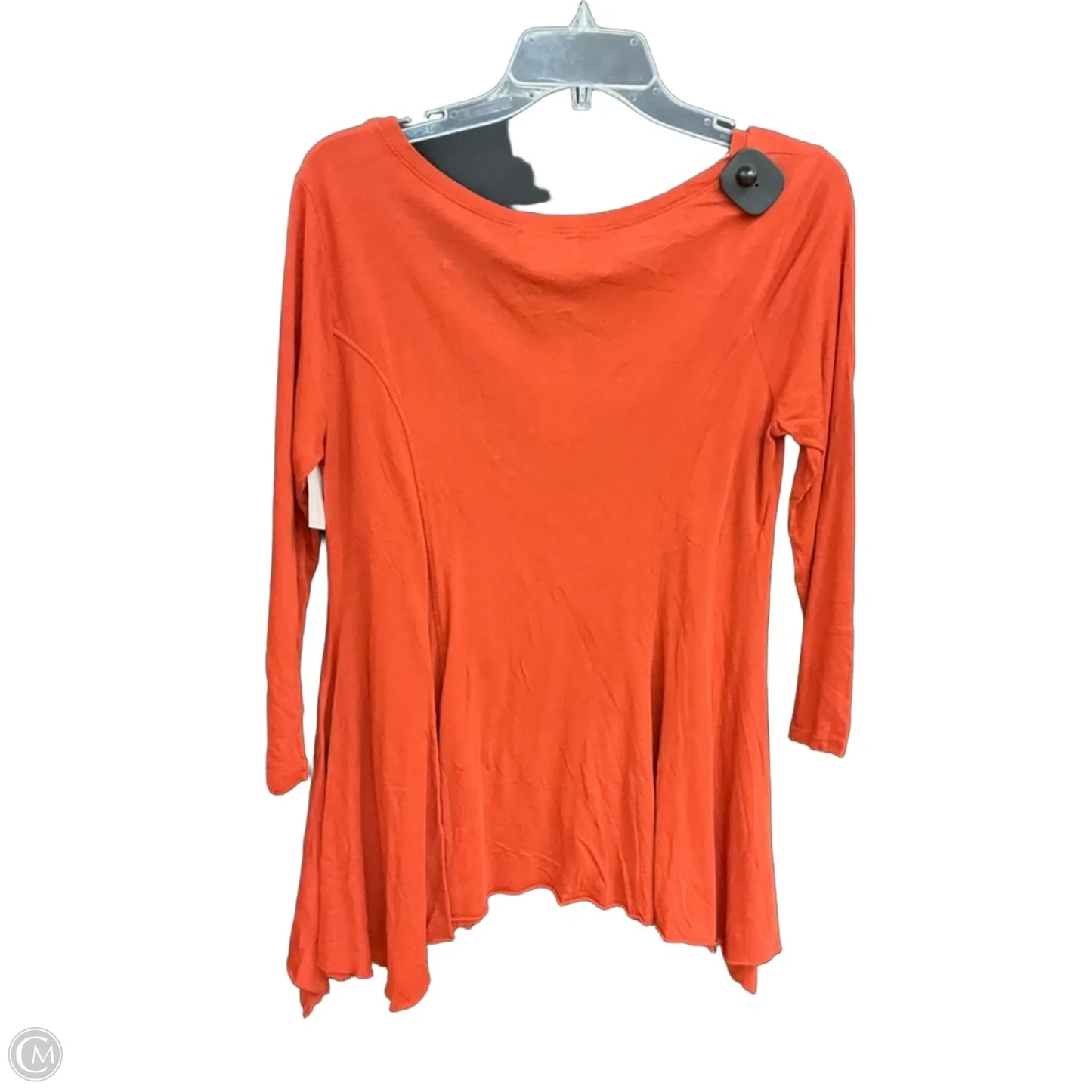Top 3/4 Sleeve By Anthropologie In Orange, Size: M