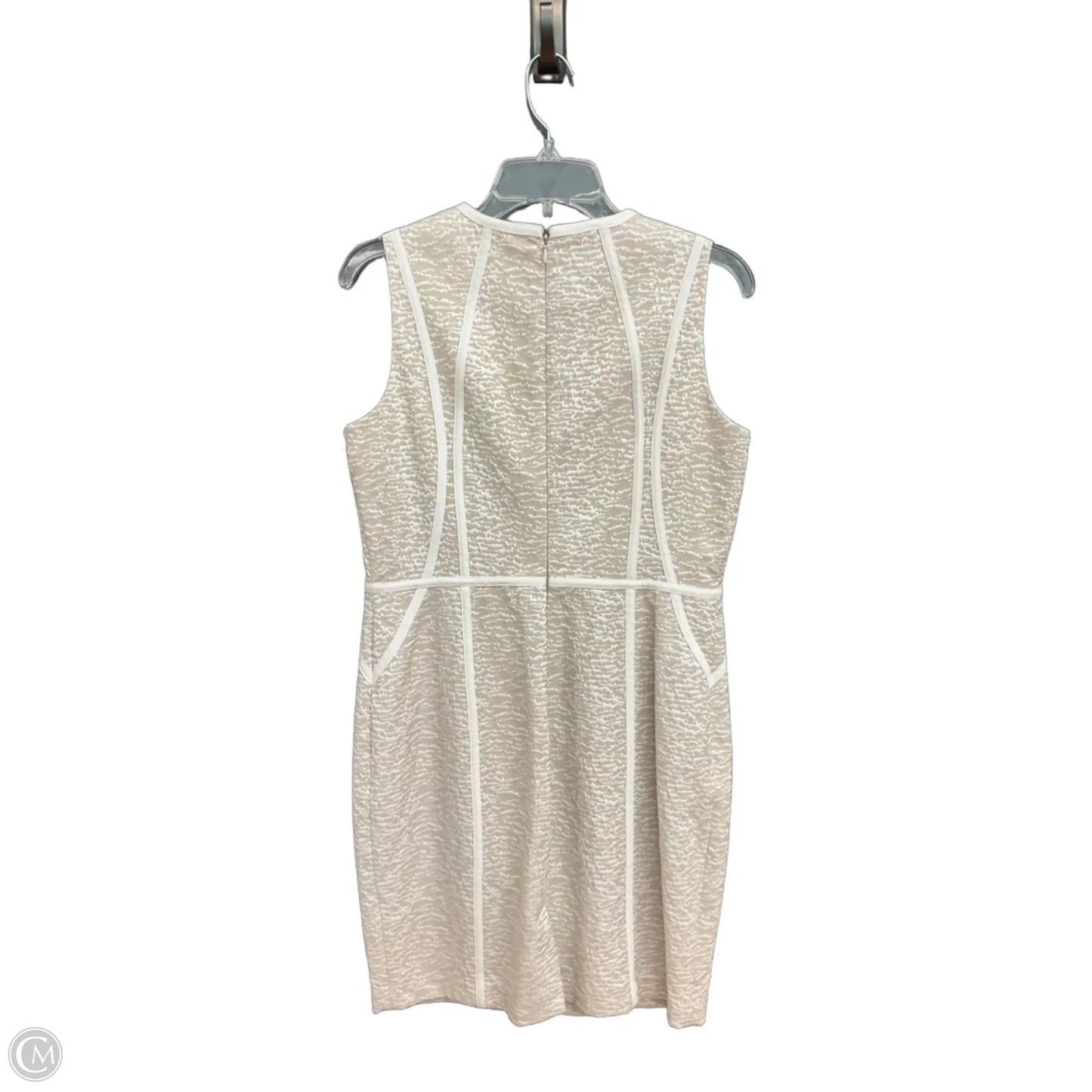 Dress Work By Calvin Klein In Cream, Size: Lp