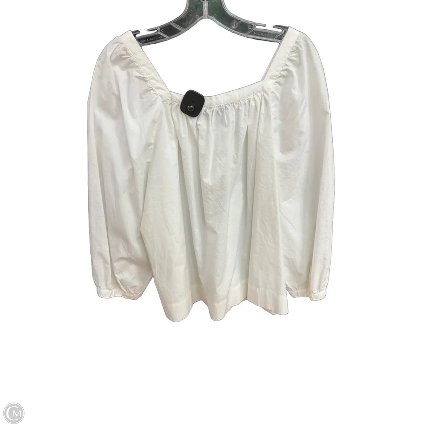 Top Long Sleeve By J. Crew In White, Size: Xl