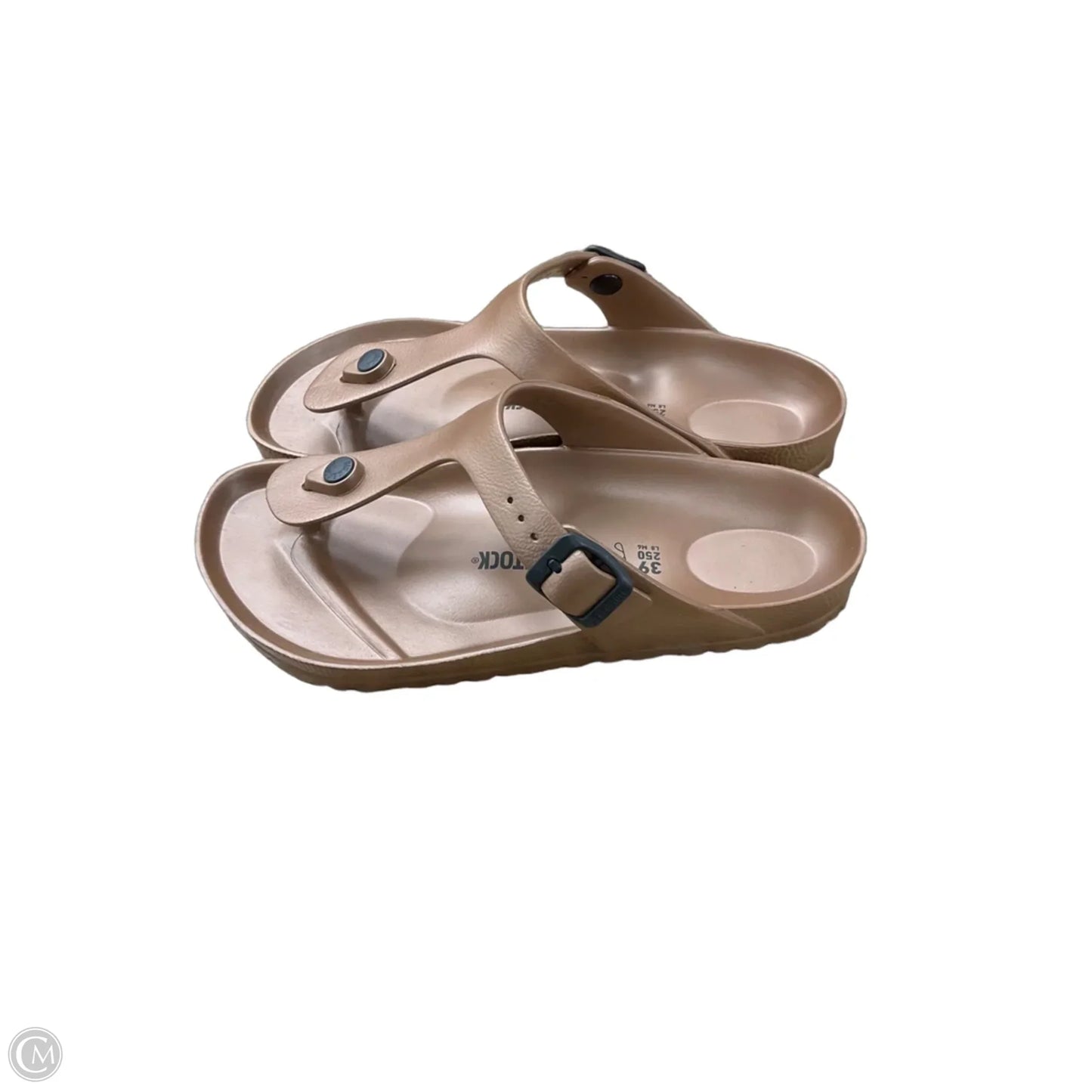 Sandals Flip Flops By Birkenstock In Bronze, Size: 8
