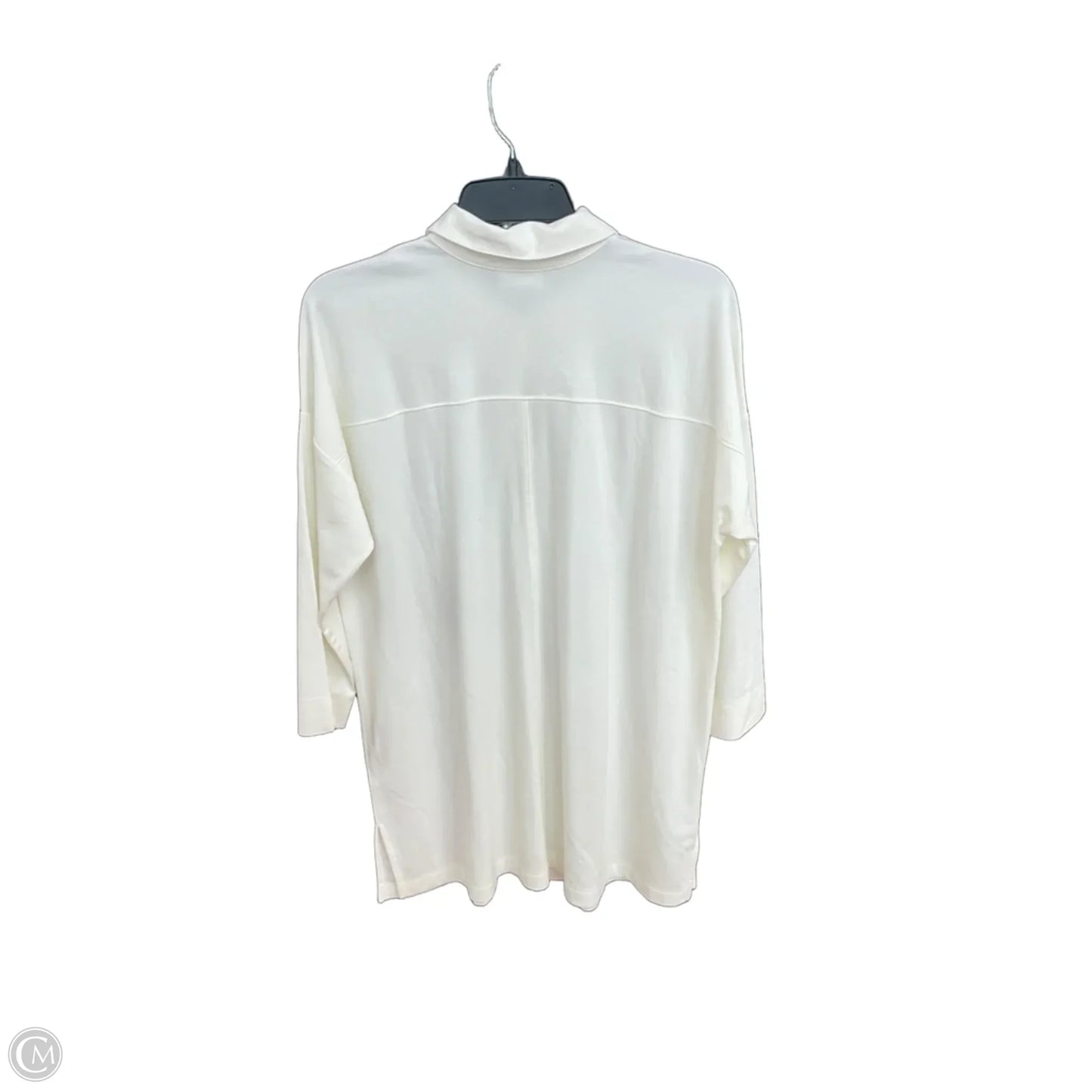 Blouse Long Sleeve By J. Jill In White, Size: S