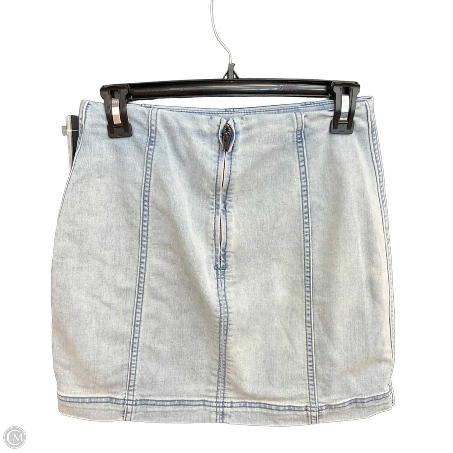 Skirt Midi By Free People In Blue Denim, Size: 6