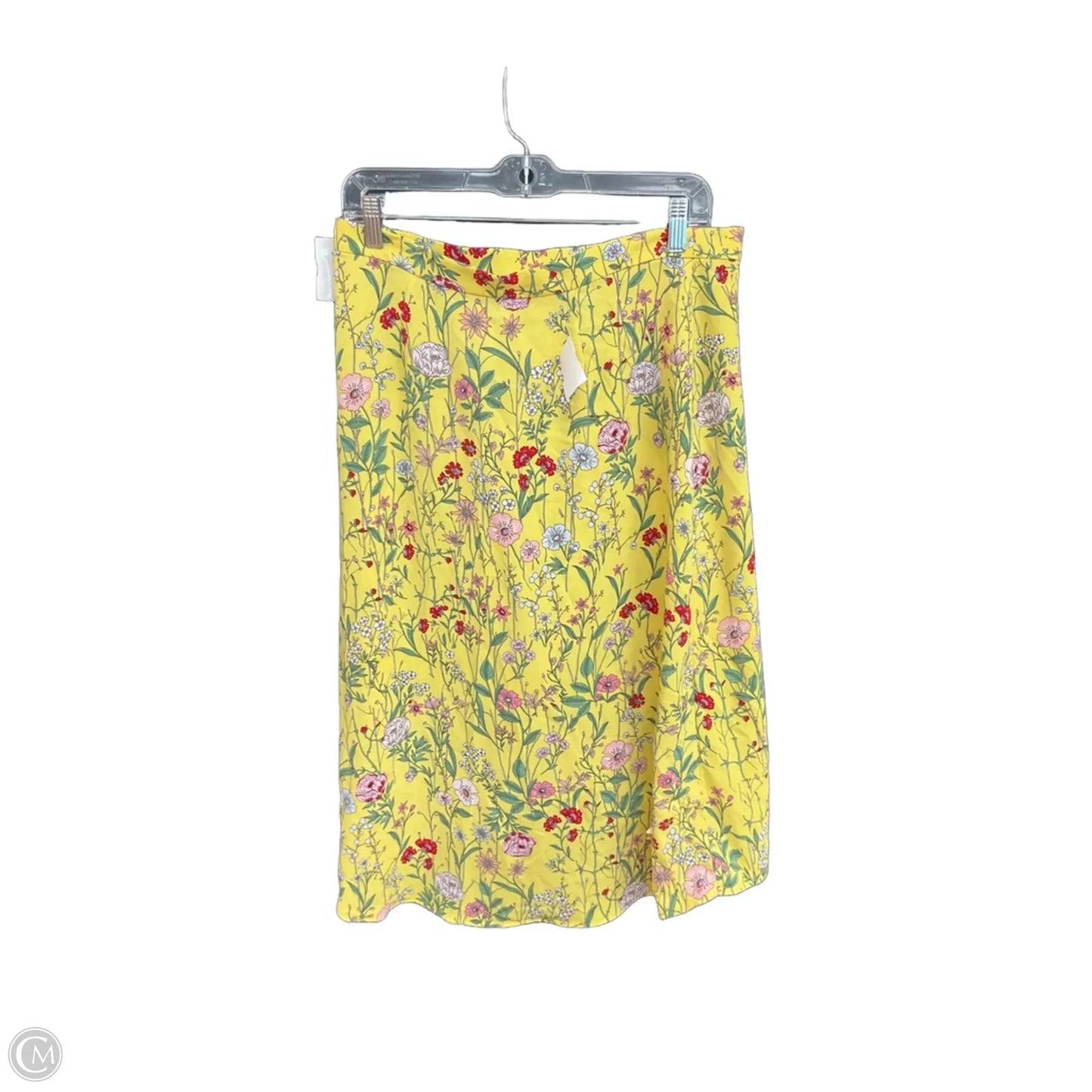 Skirt Midi By Loft In Floral Print, Size: 10