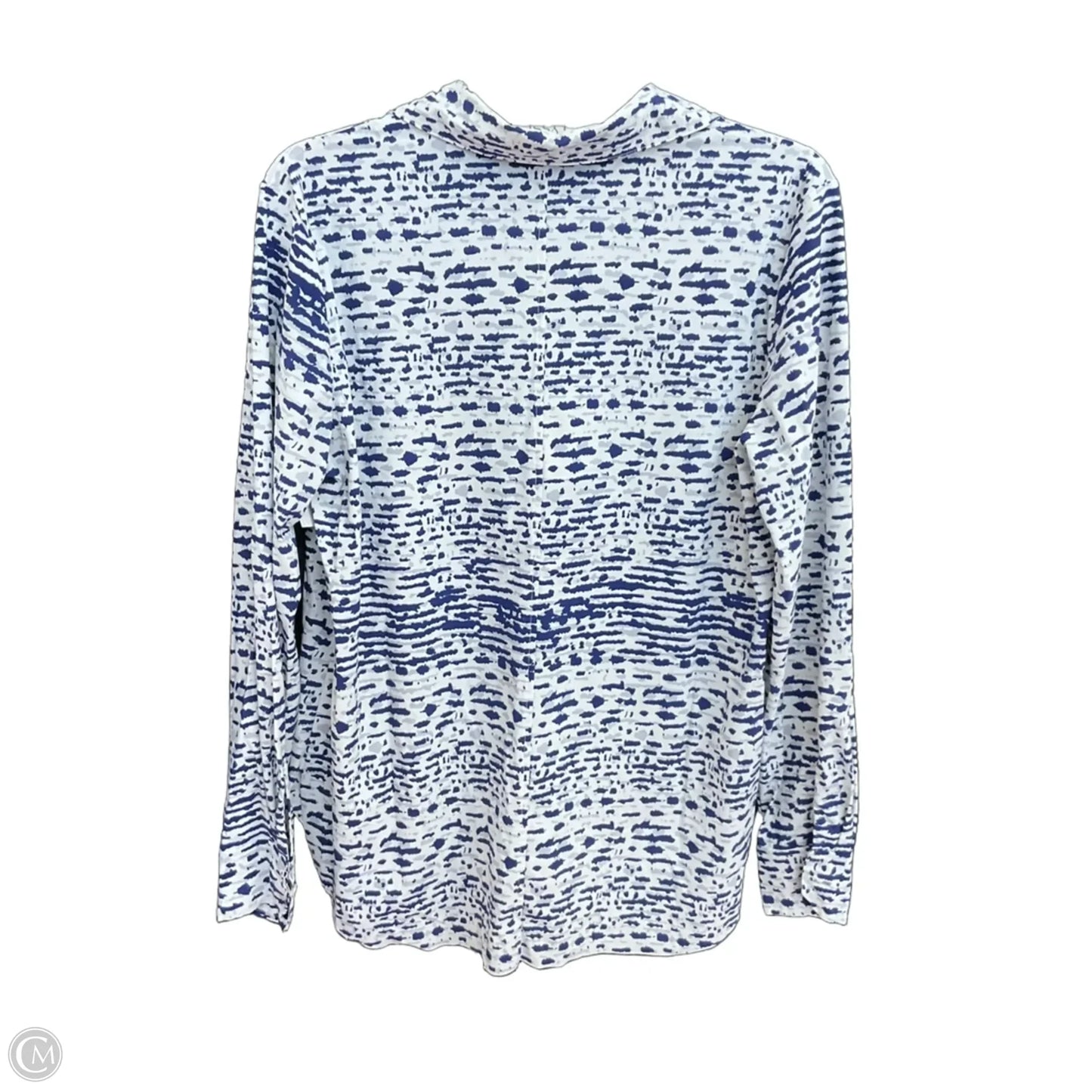 Blouse Long Sleeve By Lysse In Blue, Size: L