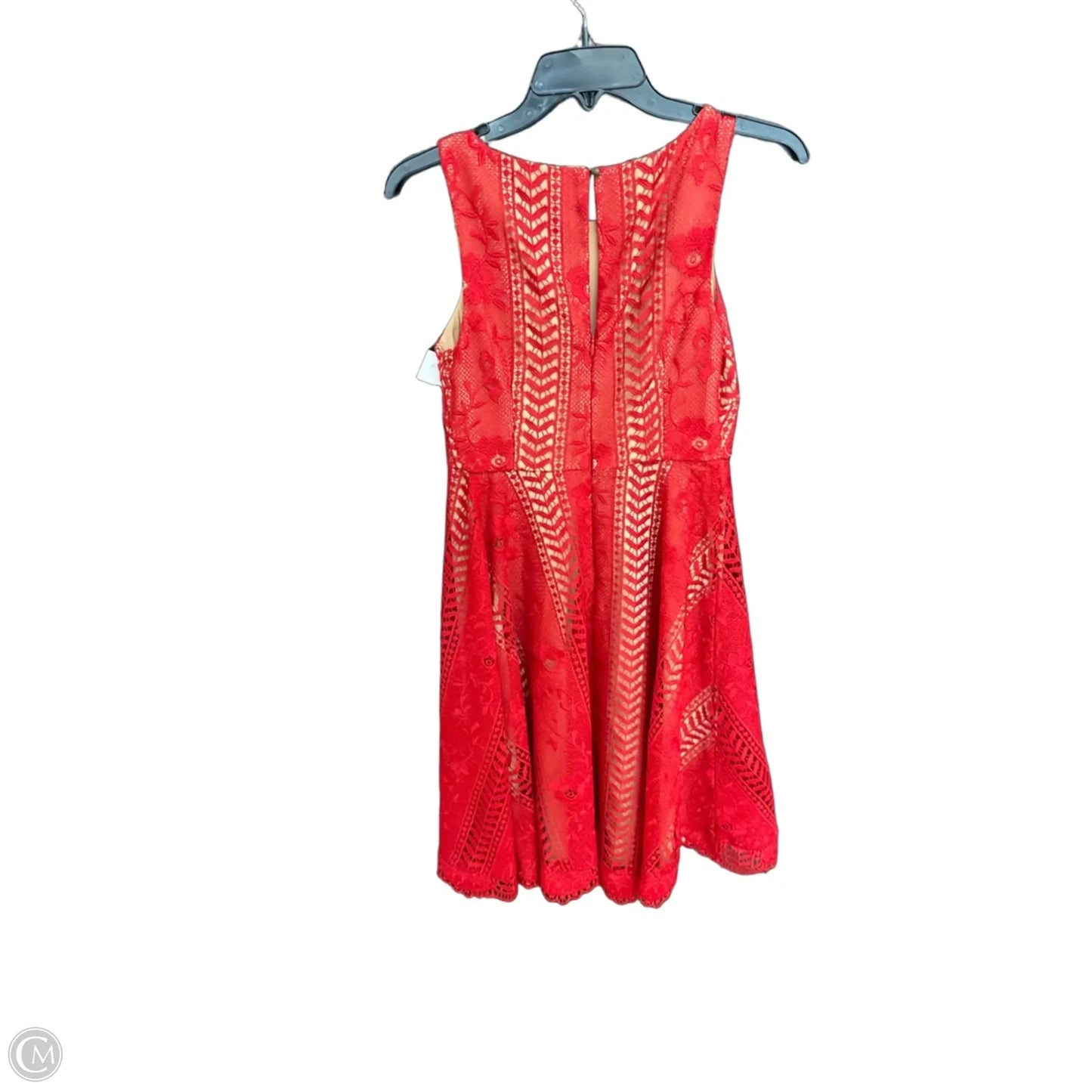 Dress Casual Midi By Anthropologie In Red, Size: 0