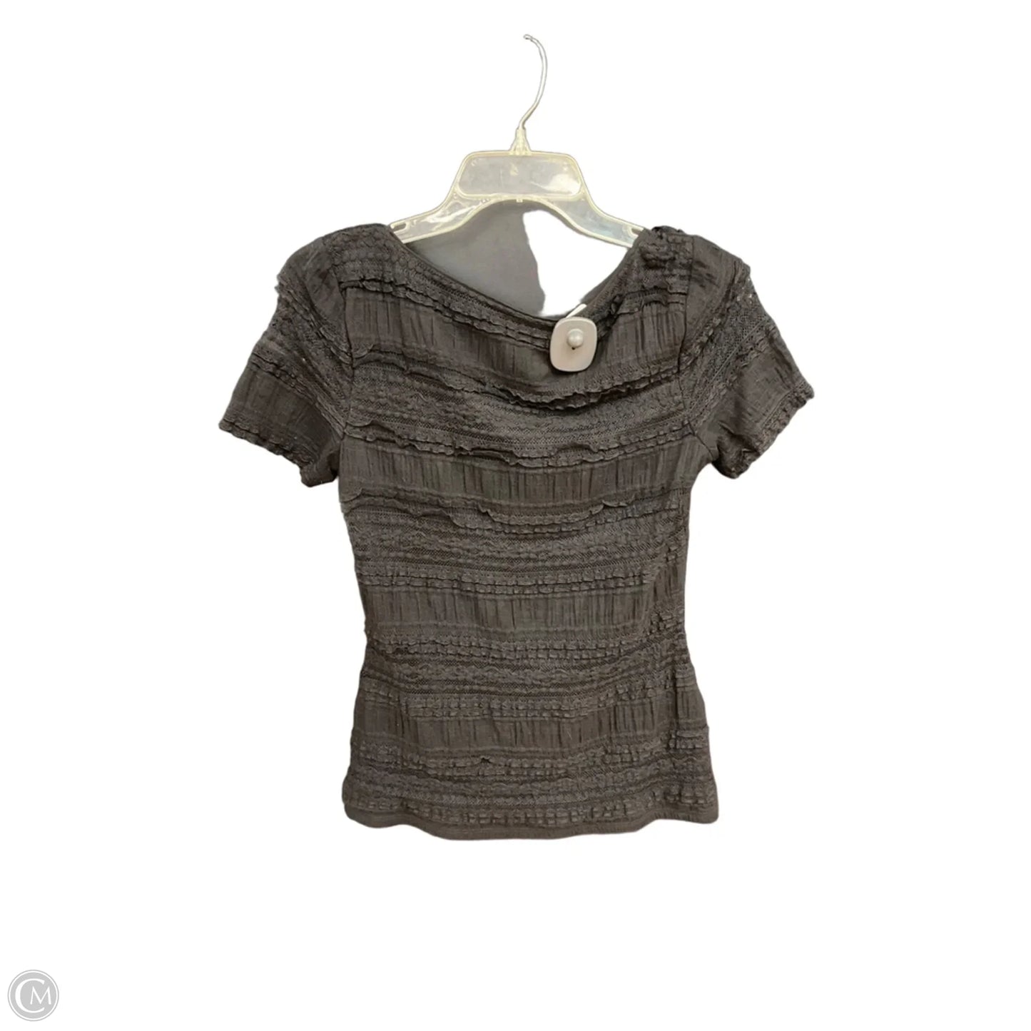 Top Short Sleeve By White House Black Market In Black, Size: Xs