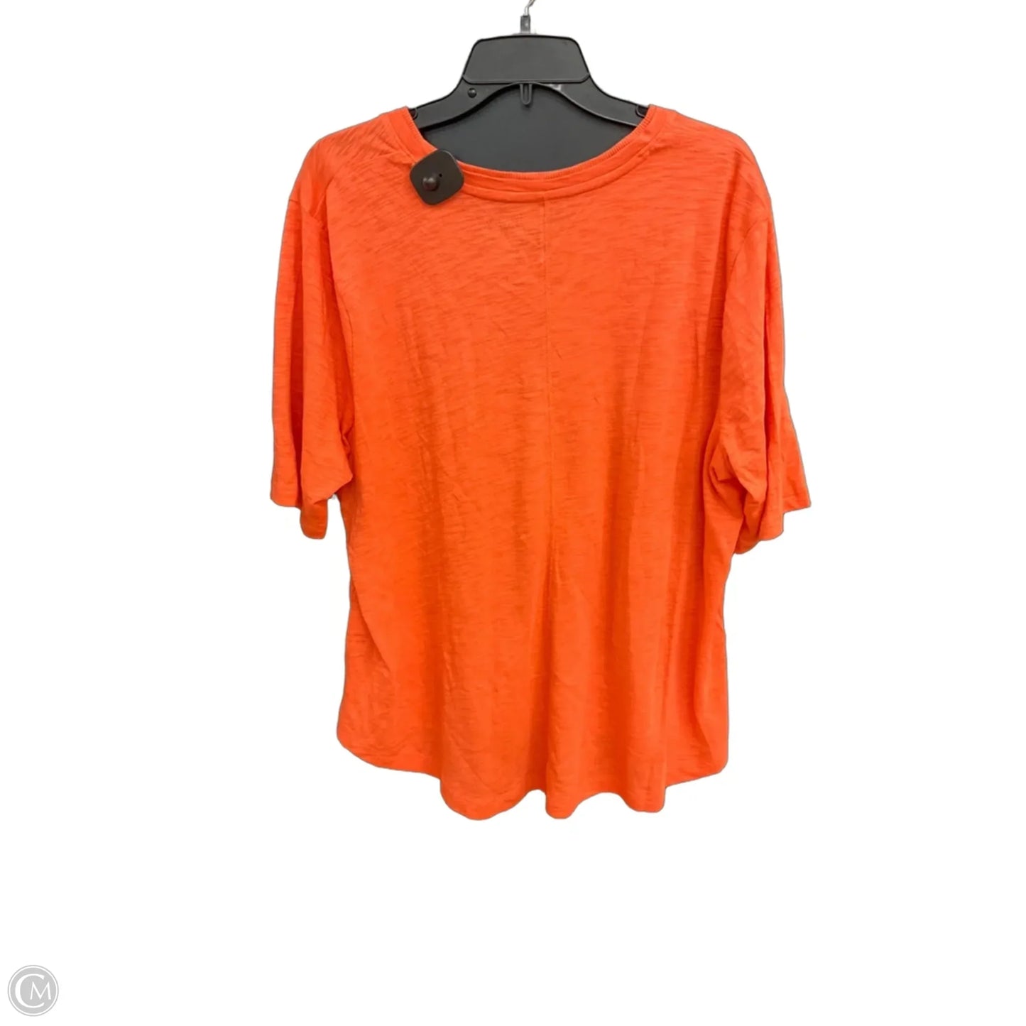Top Short Sleeve Basic By Chicos In Coral, Size: Xxl