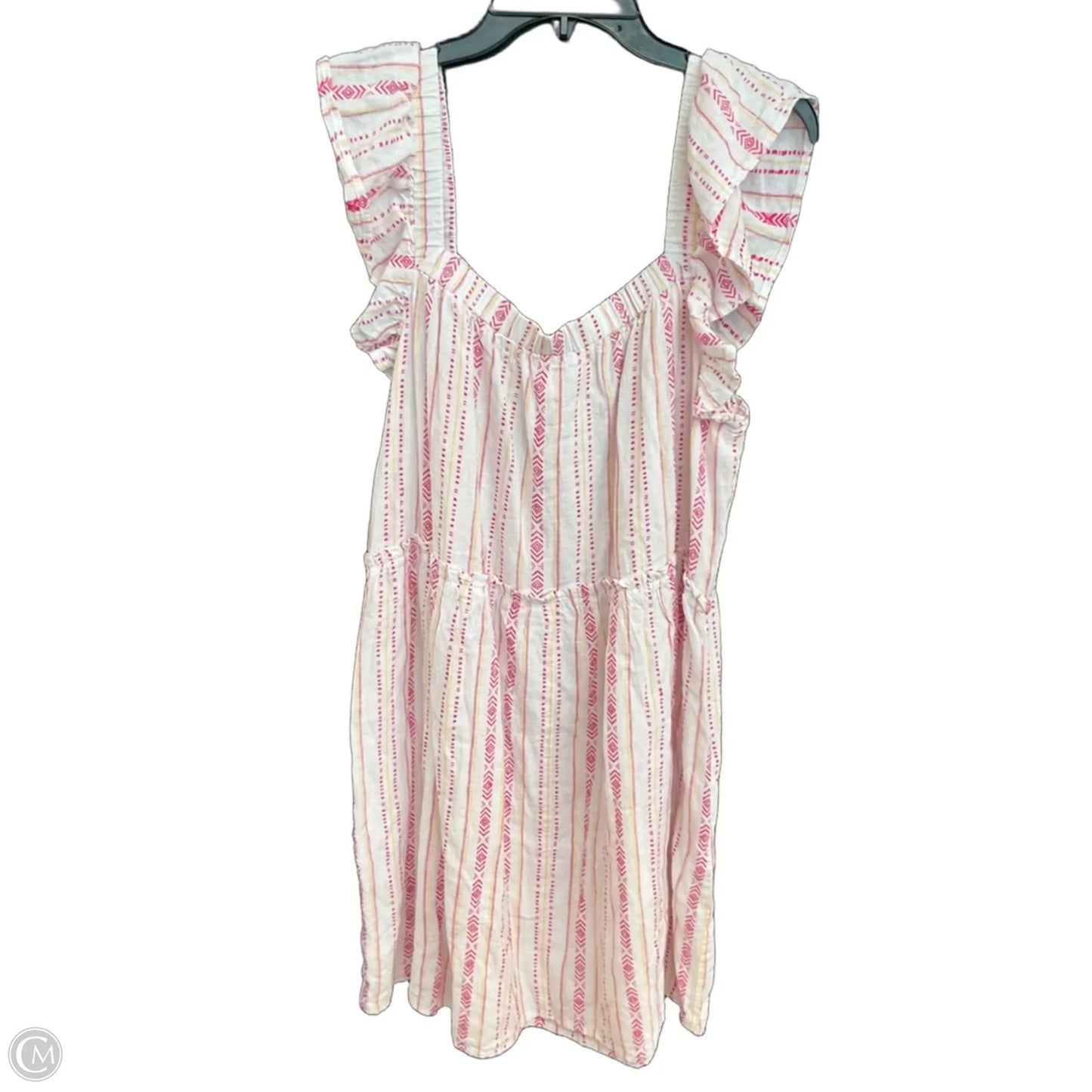 Dress Casual Short By Time And Tru In White, Size: 1x