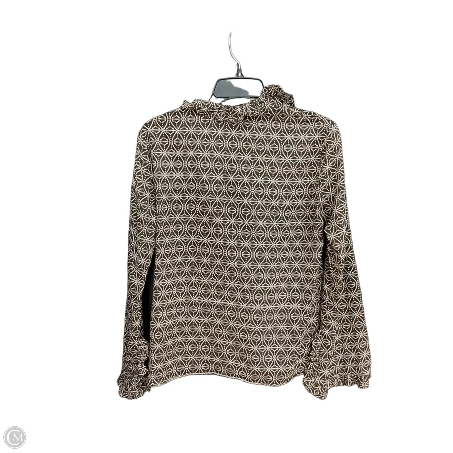 Top Long Sleeve Designer By Tory Burch In Brown, Size: S