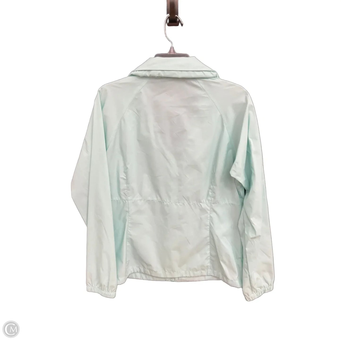 Jacket Windbreaker By Columbia In Blue, Size: L