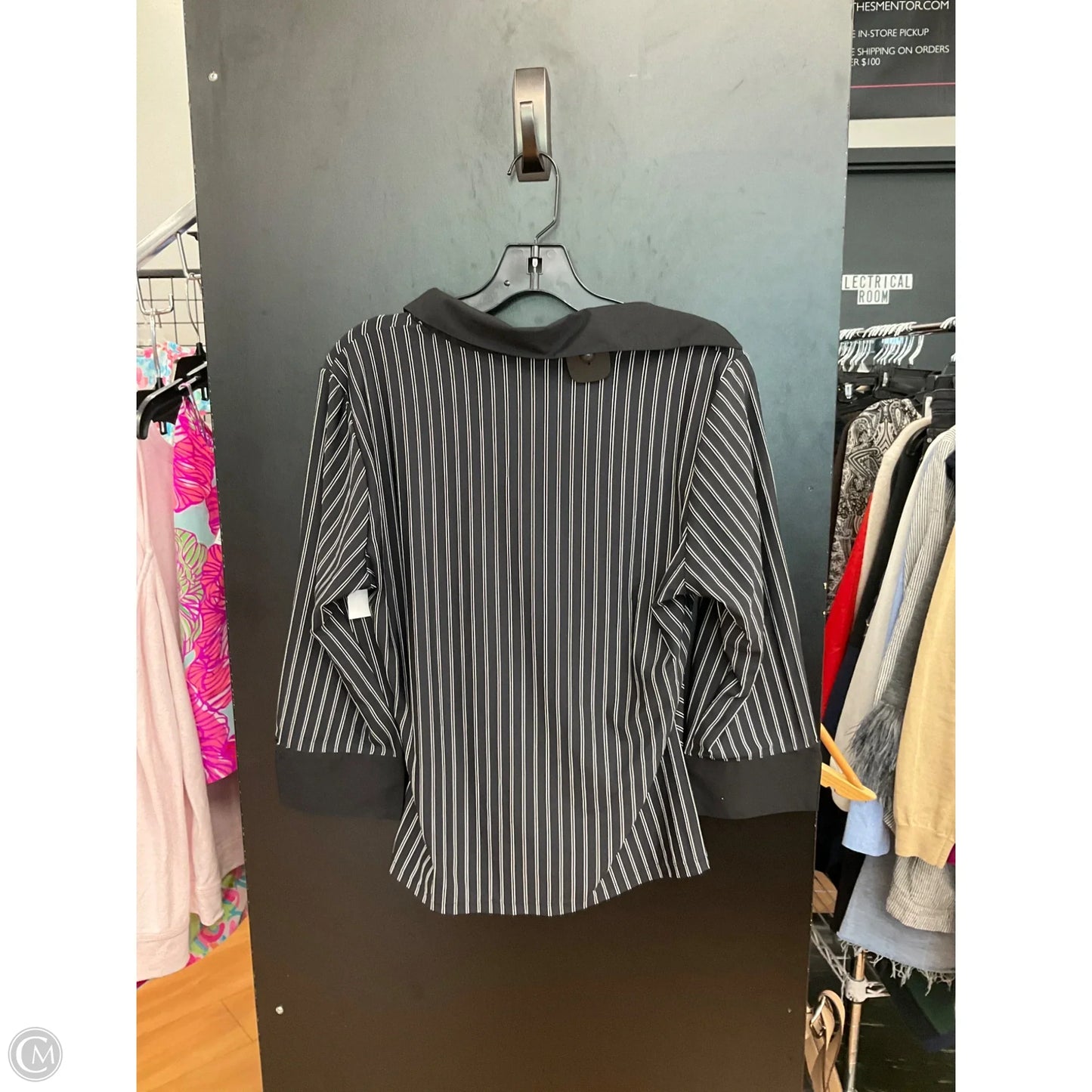 Top Long Sleeve By Inc In Striped Pattern, Size: Xl