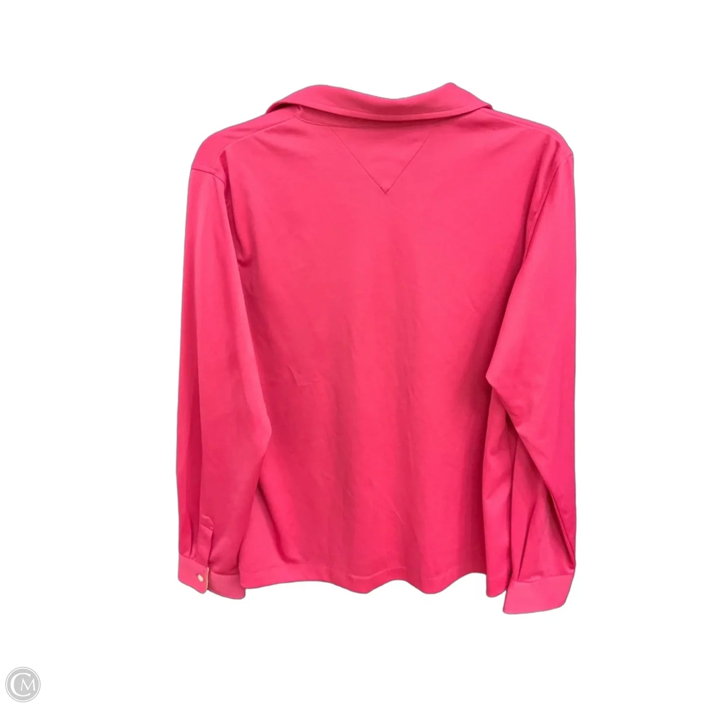 Blouse Long Sleeve By Tommy Hilfiger In Pink, Size: Xl