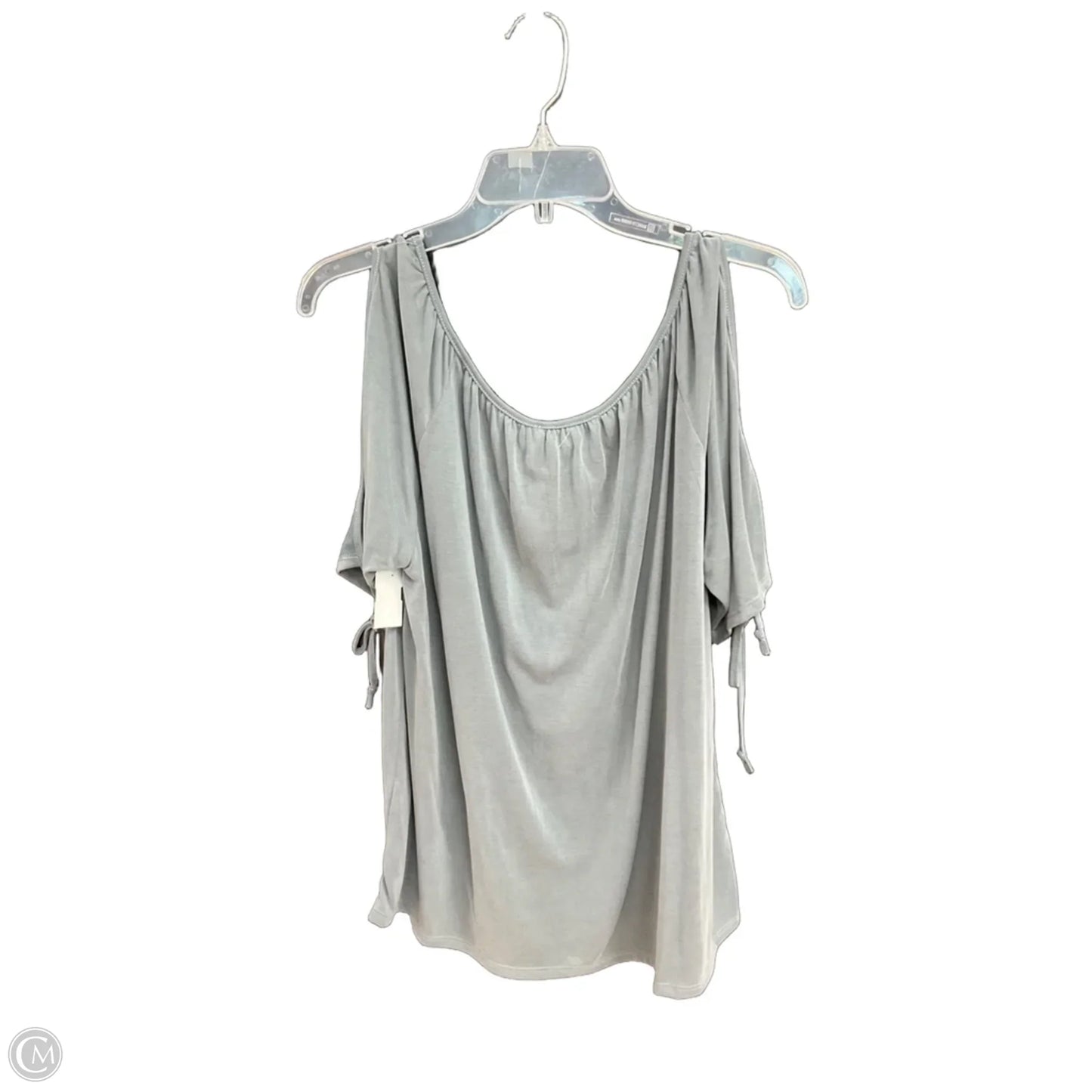 Top 3/4 Sleeve By Green Envelope In Grey, Size: L