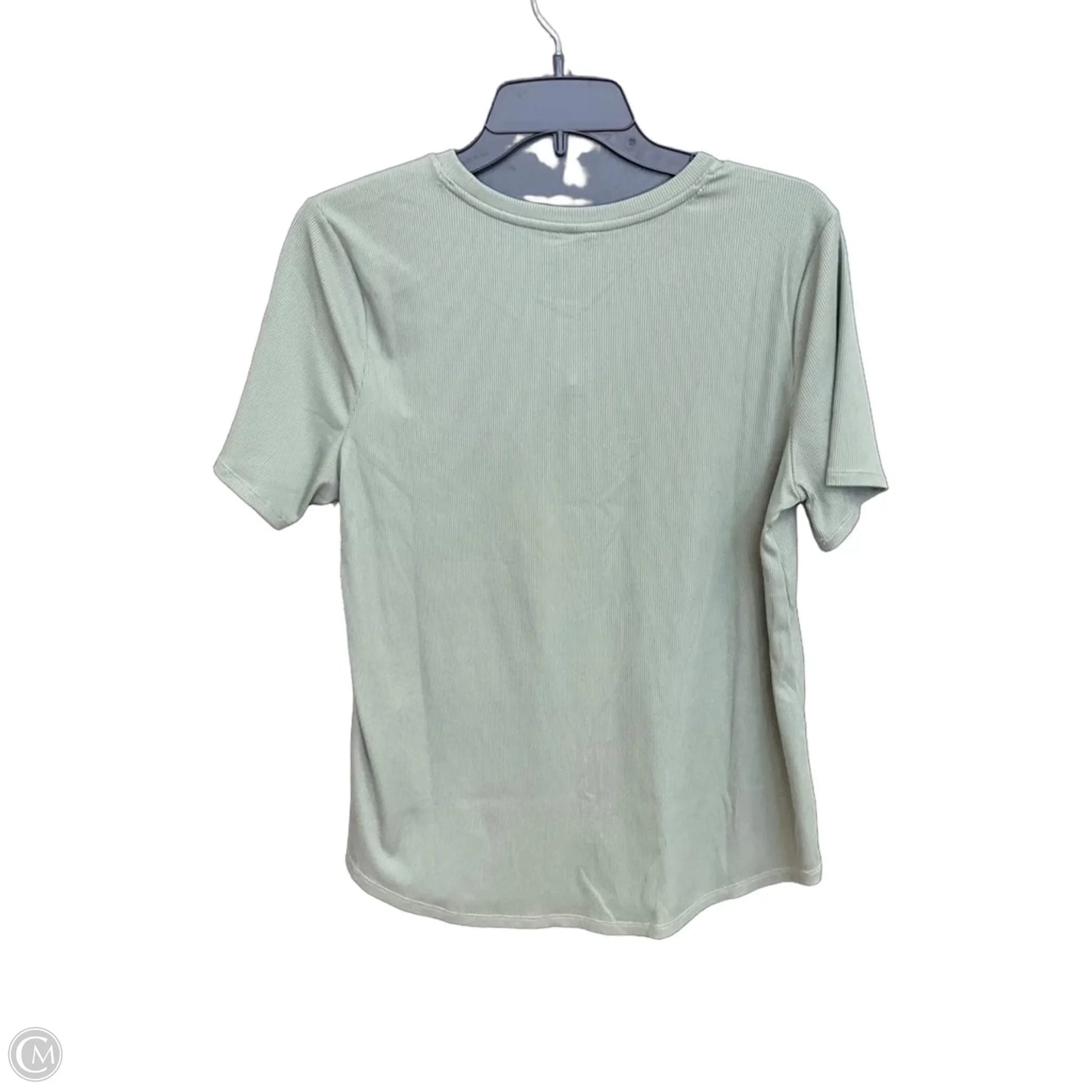 Athletic Top Short Sleeve By Skechers In Green, Size: M