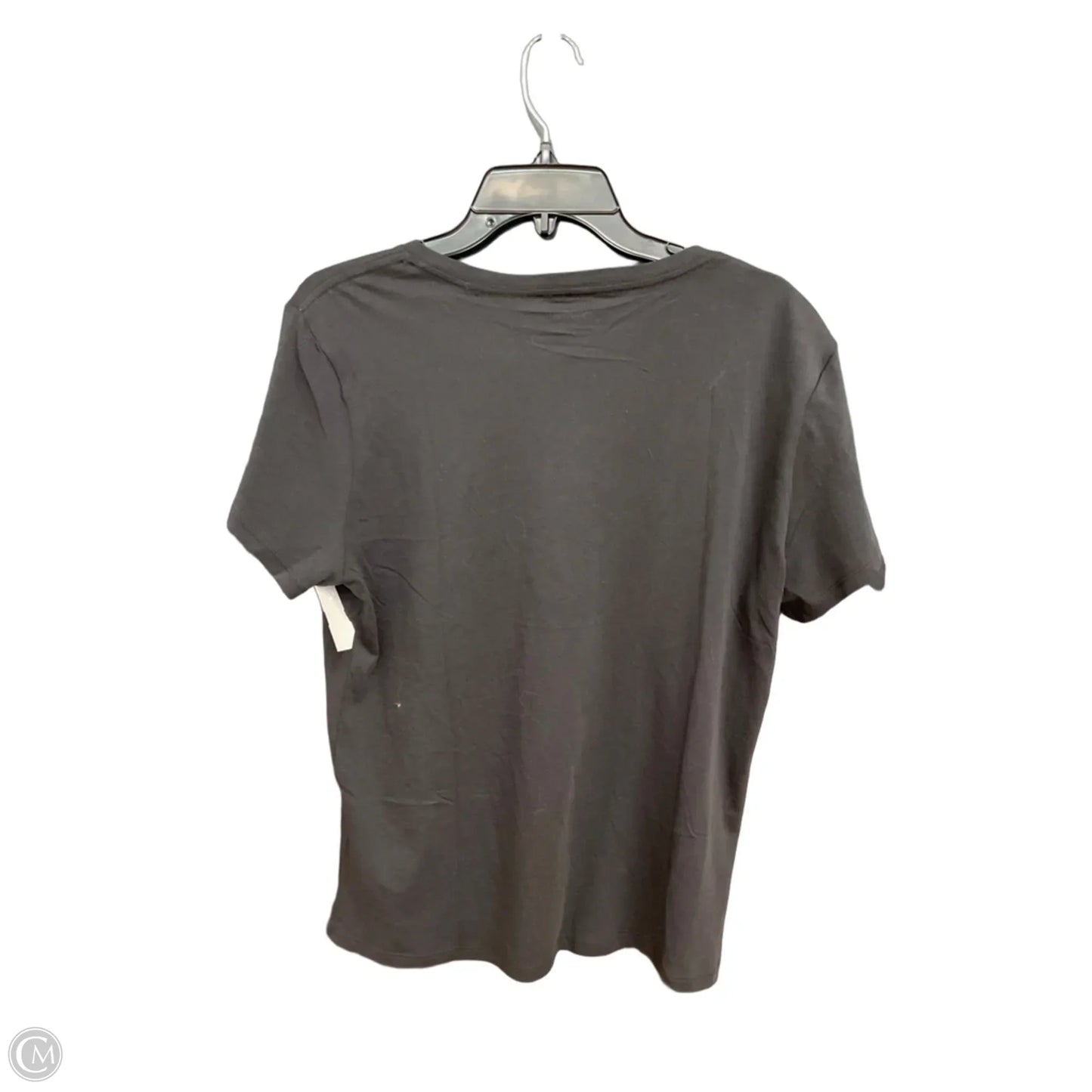 Top Short Sleeve By Quince In Black, Size: L