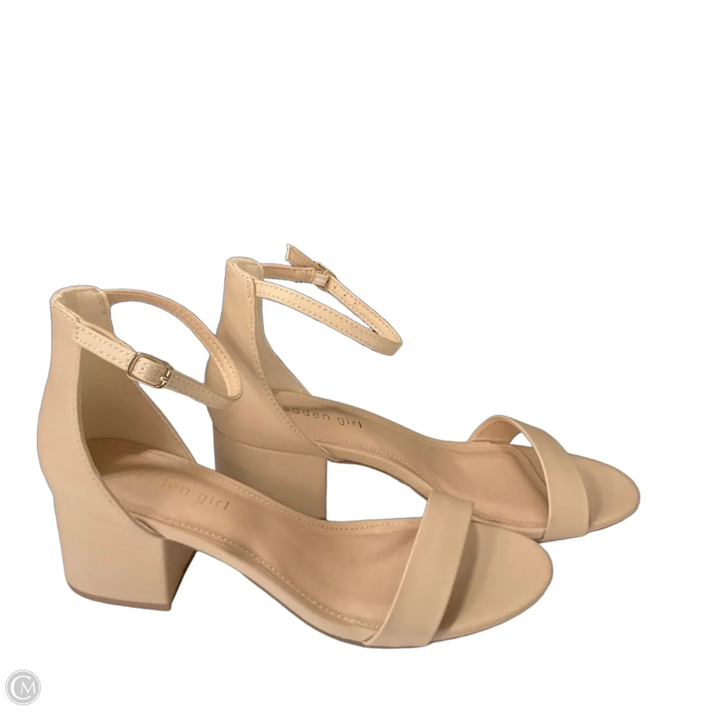 Shoes Heels Block By Madden Girl In Beige, Size: 9