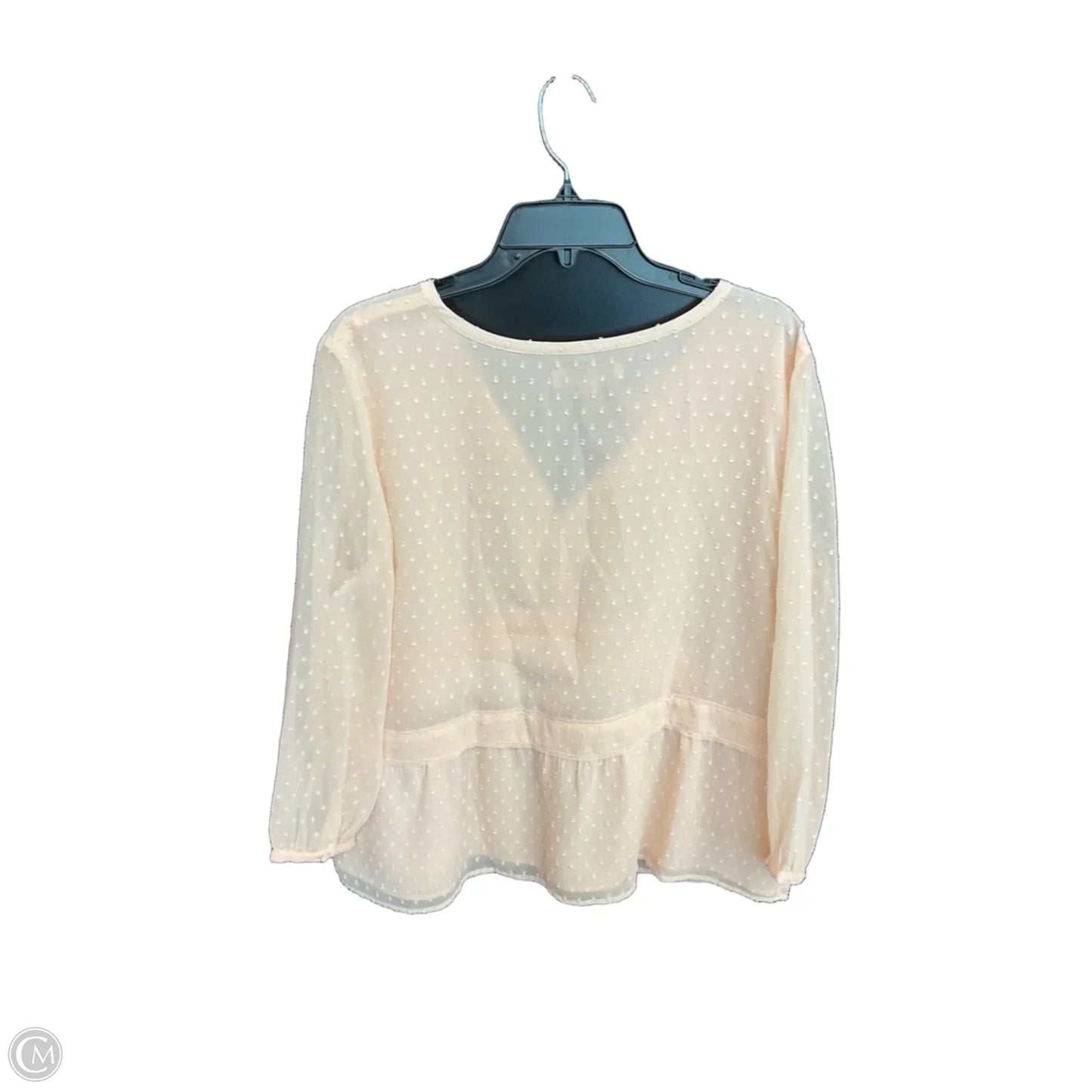 Top Long Sleeve By Loft In Pink, Size: L