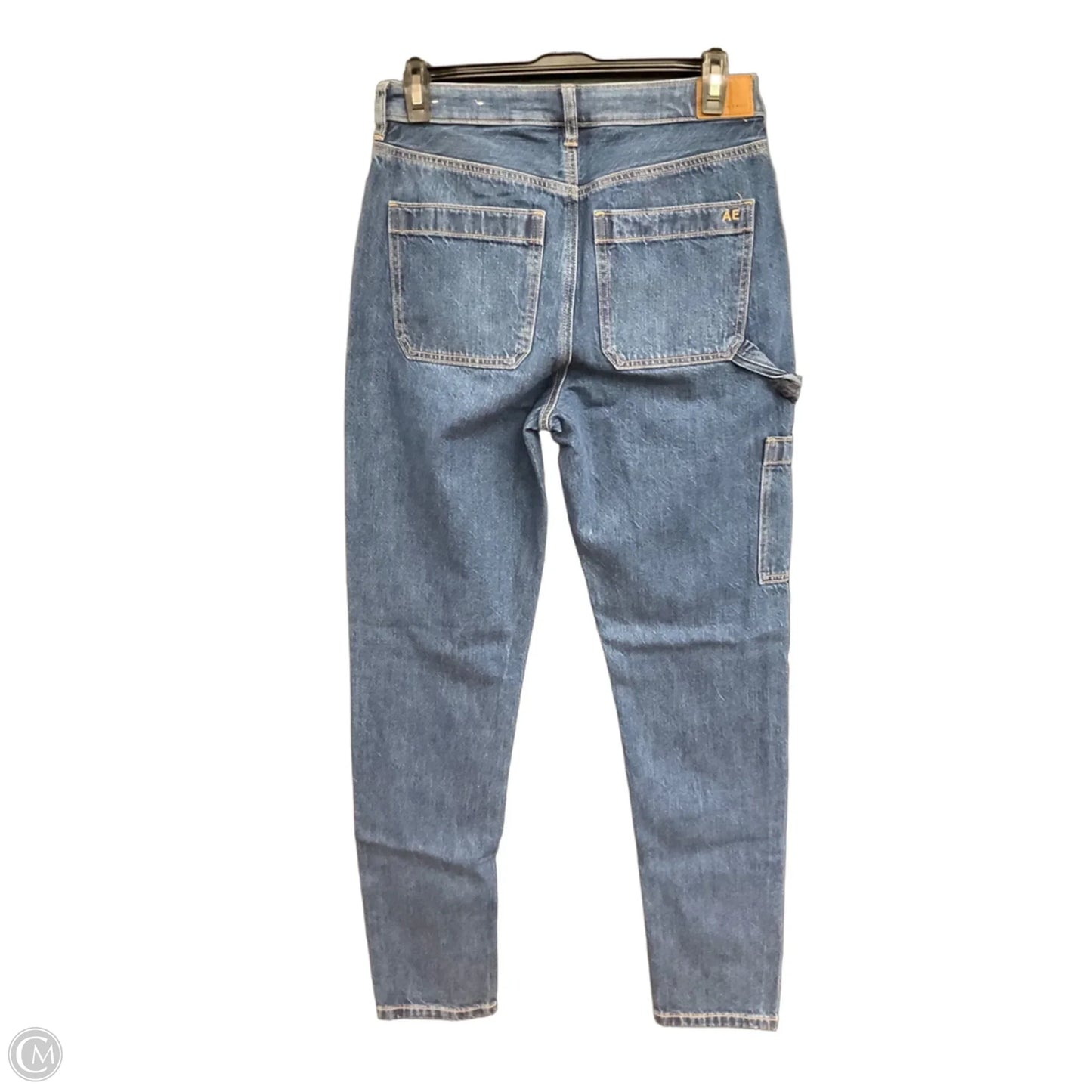 Jeans Straight By American Eagle In Blue, Size: 4l