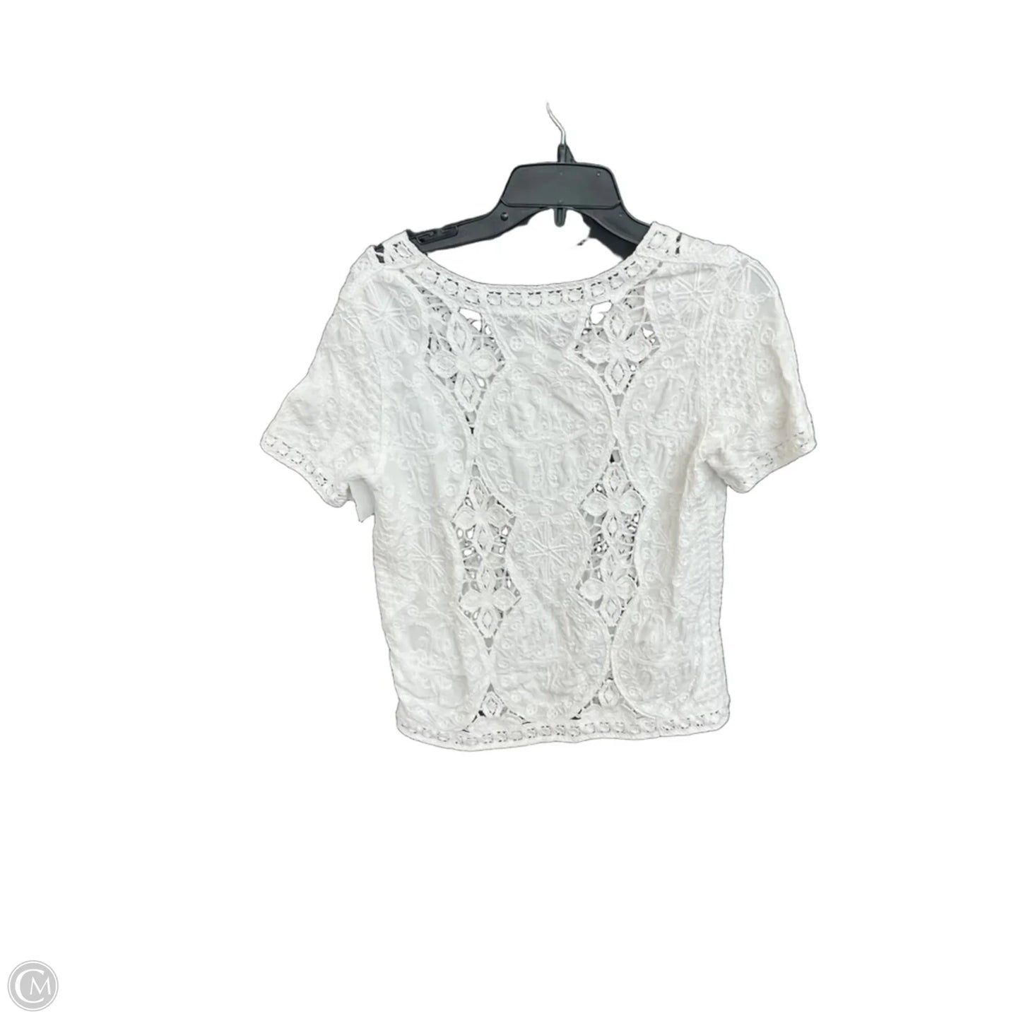 Top Short Sleeve By Chicos In White, Size: S