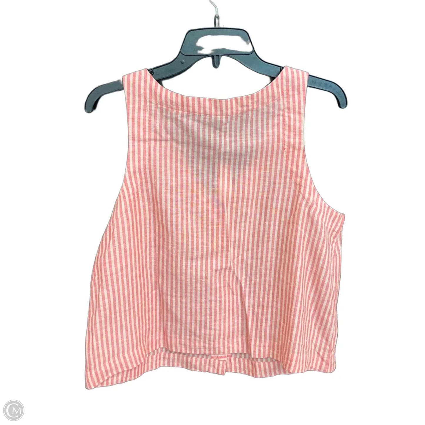 Top Sleeveless By Talbots In Striped Pattern, Size: Mp