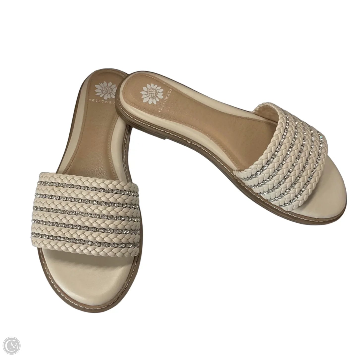 Sandals Flats By Yellow Box In Beige, Size: 8.5