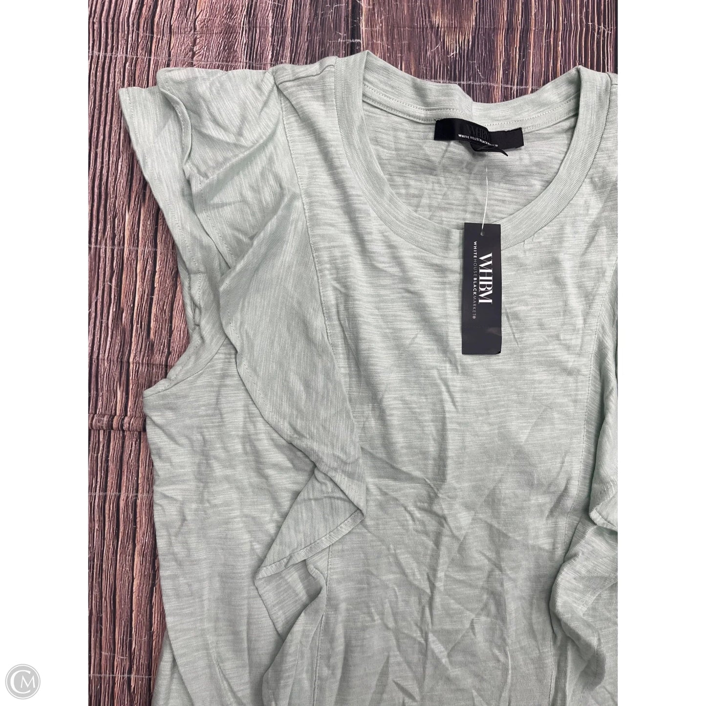 Top Short Sleeve By White House Black Market In Green, Size: M