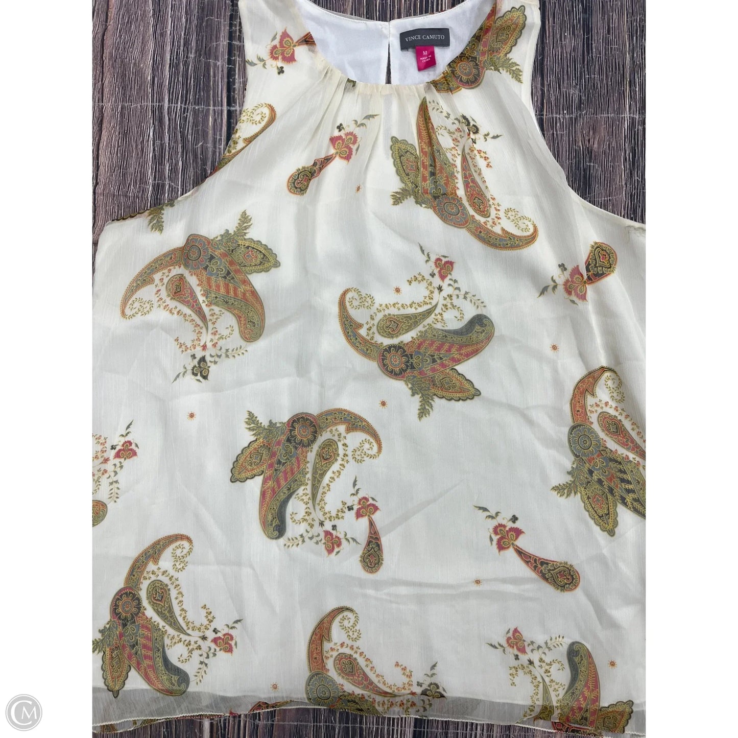 Tank Top By Vince Camuto In Ivory, Size: M