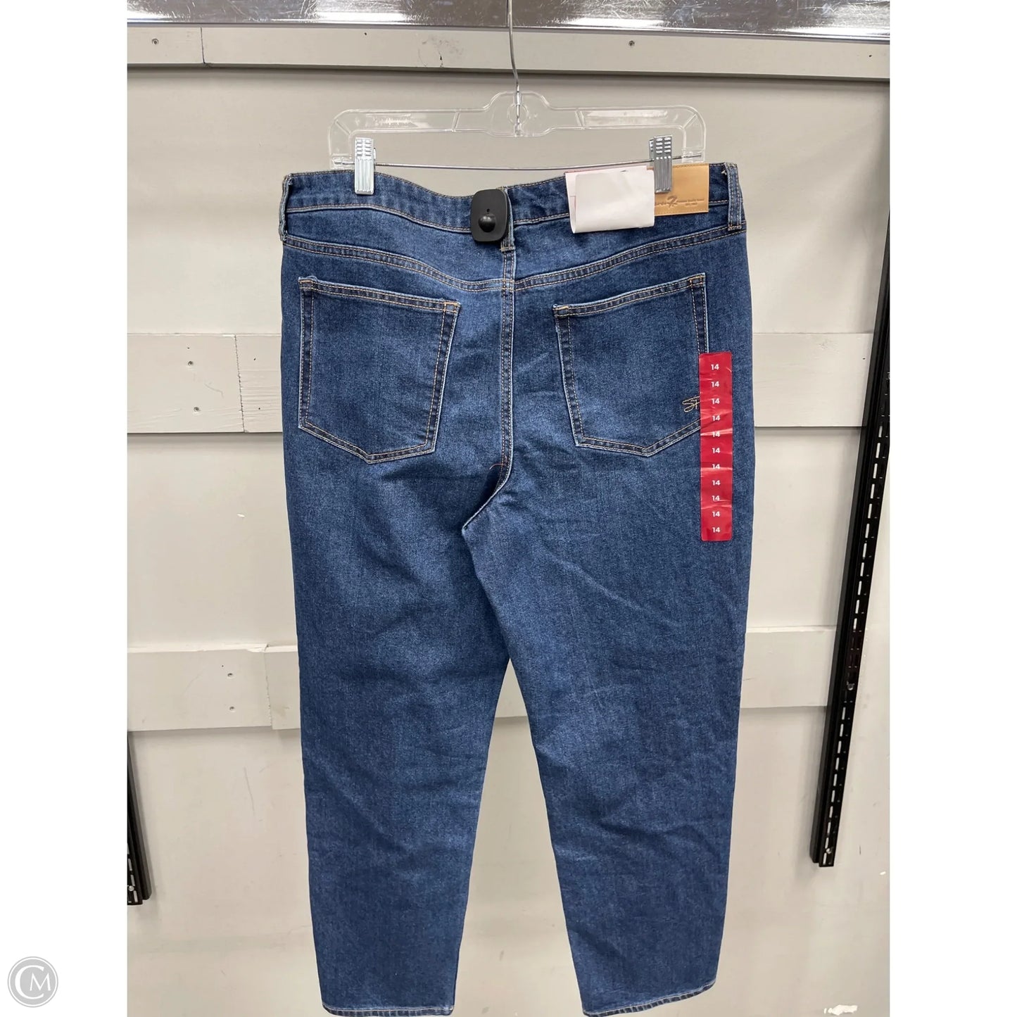 Jeans Straight By Seven 7 In Blue Denim, Size: 14