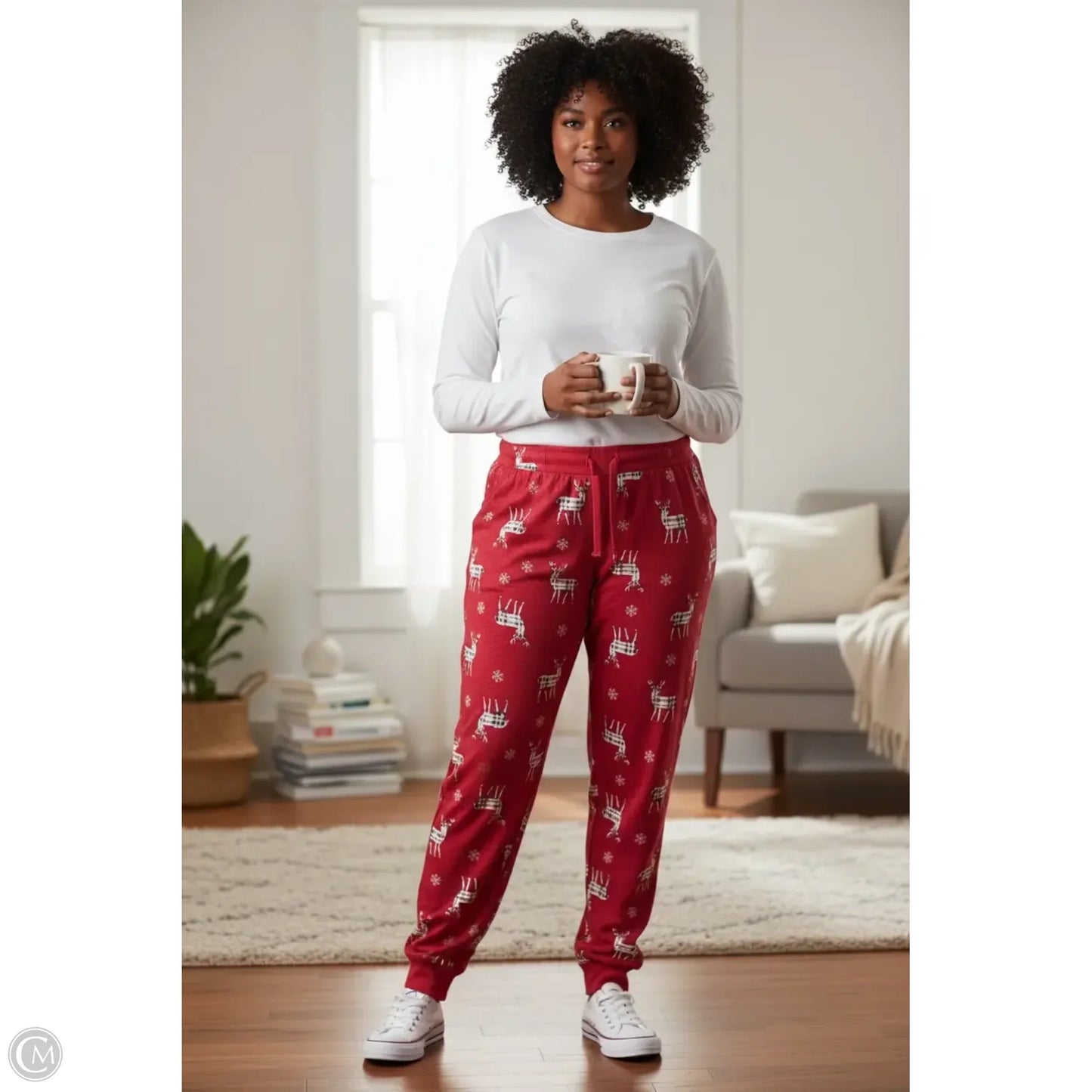 Pajama Pants By Jr Nites In Red, Size: 3x