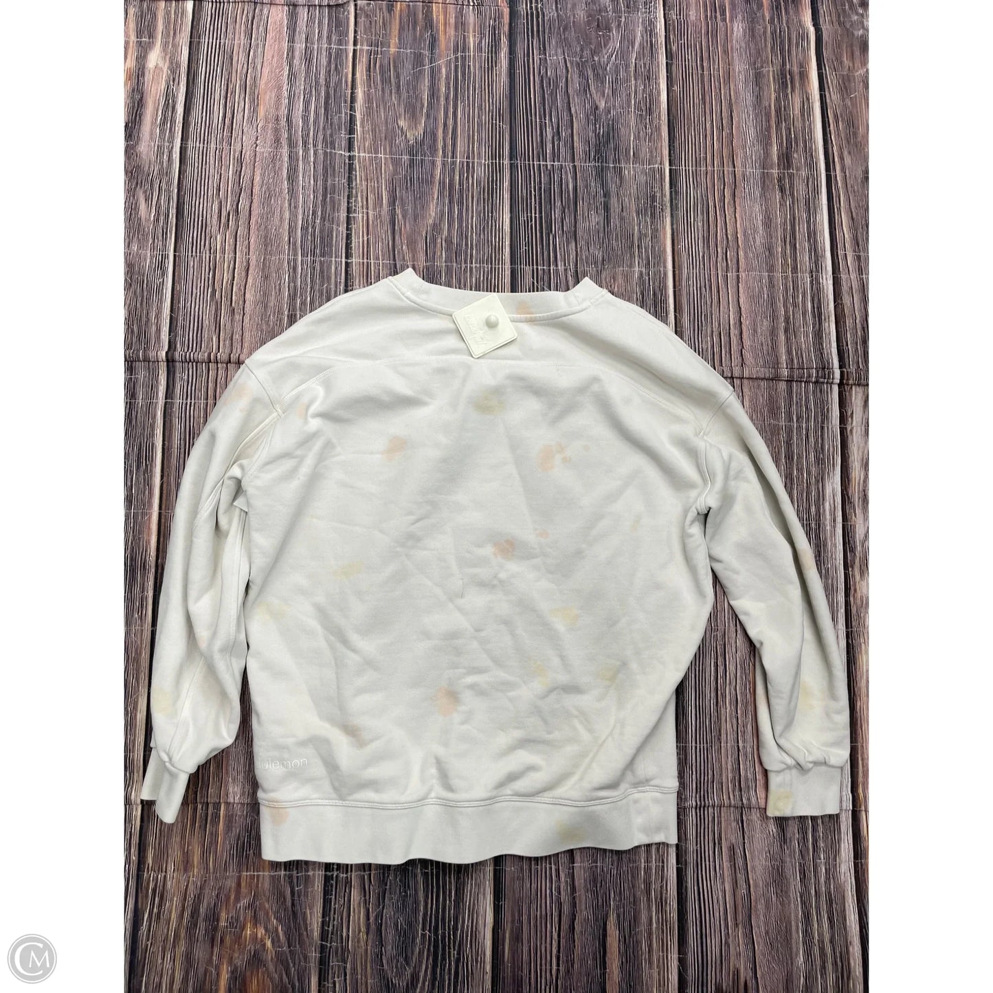 Sweatshirt Collar By Lululemon In Ivory, Size: S