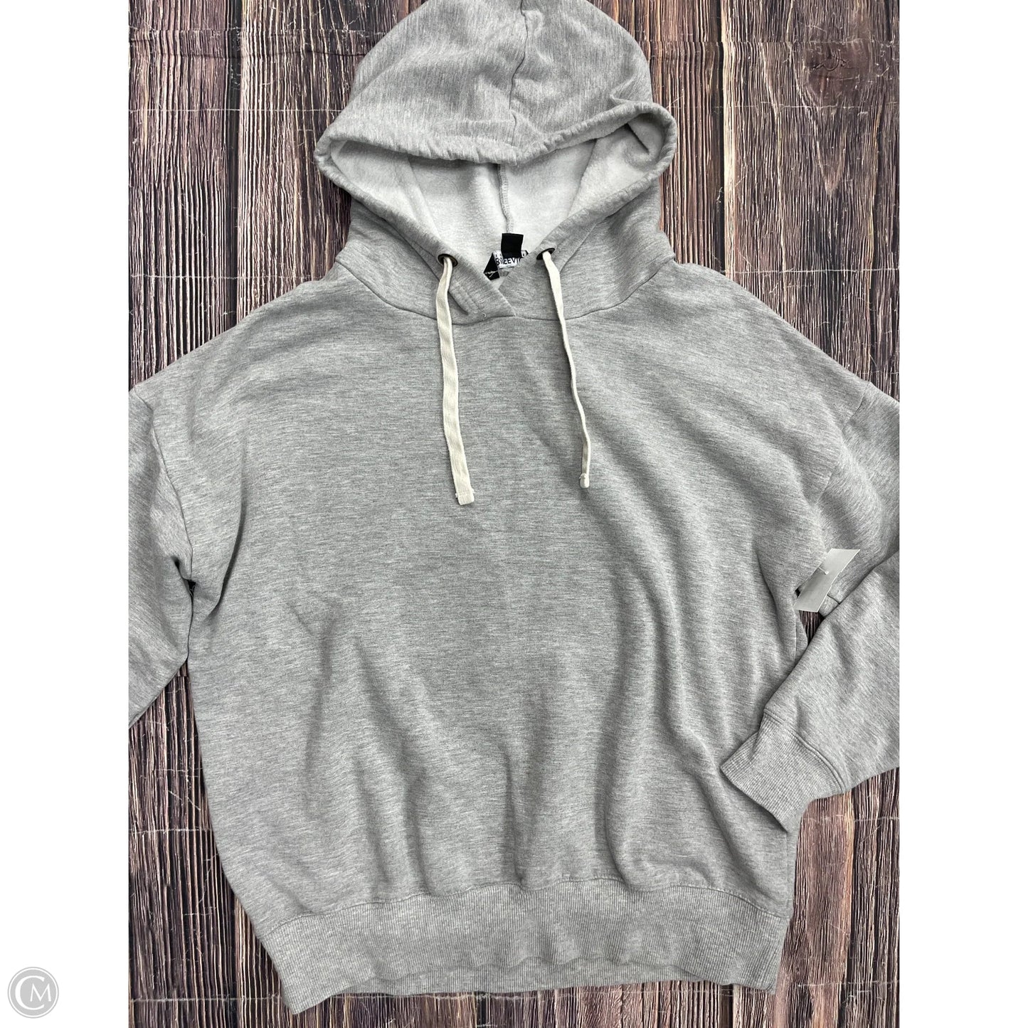 Sweatshirt Hoodie By Buffalo David Bitton In Grey, Size: M