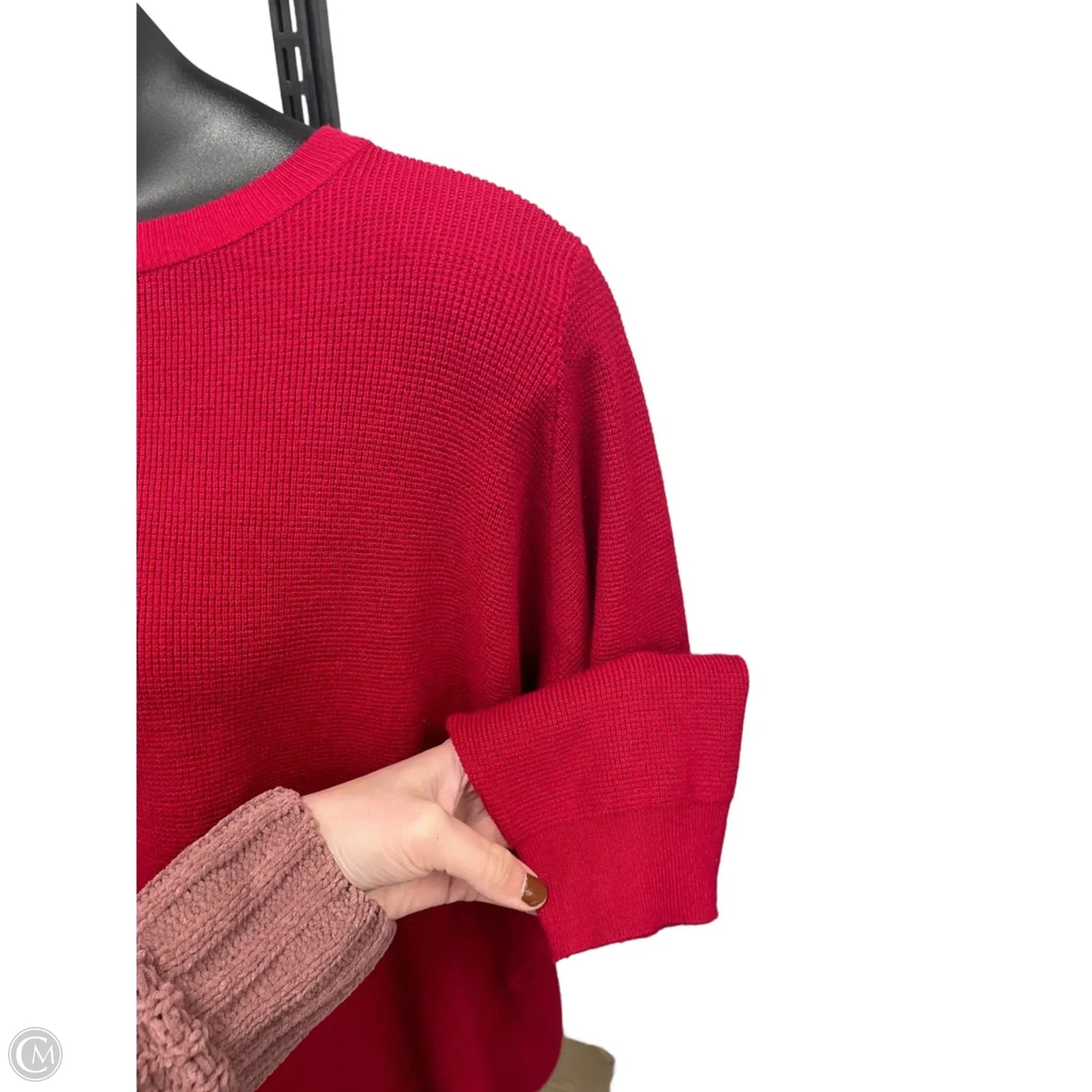 Sweater By Cyrus Knits In Red, Size: 2x
