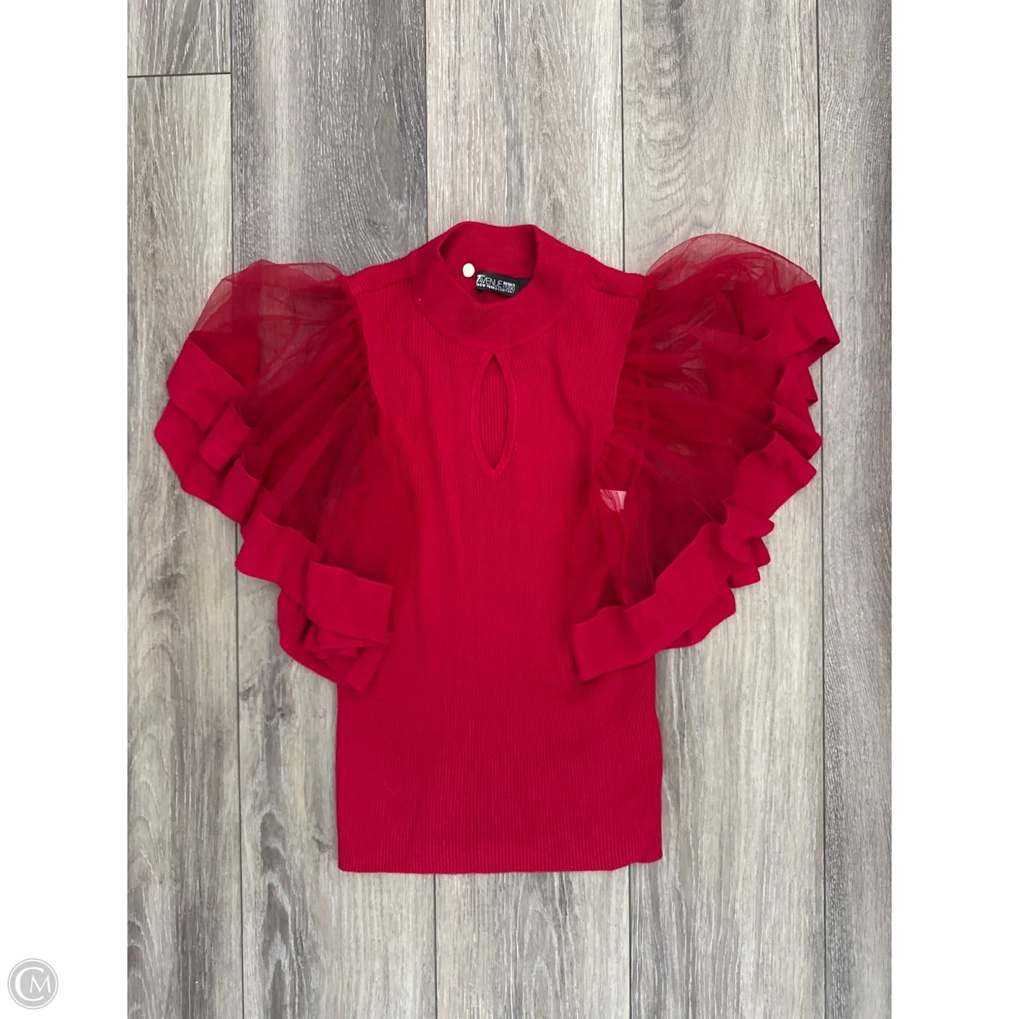 Top Short Sleeve By New York And Co In Red, Size: S